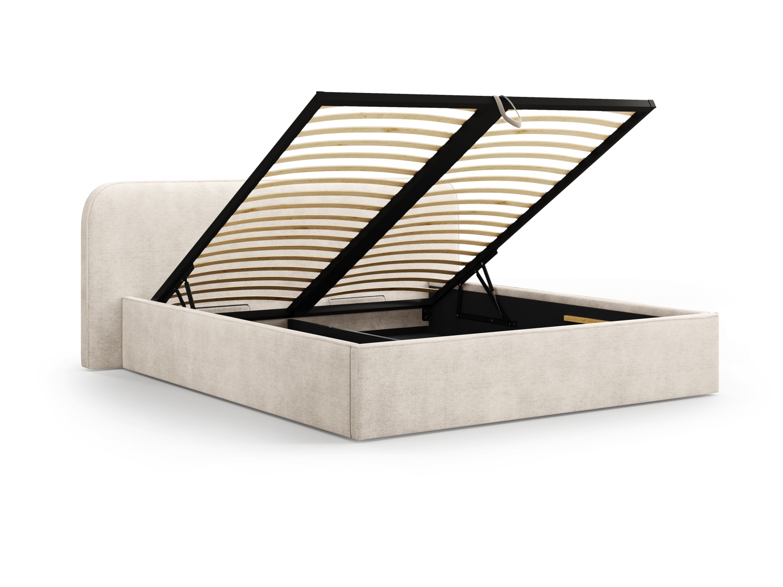 Storage Bed With Headboard, "Elizabeth", 185x215x90
