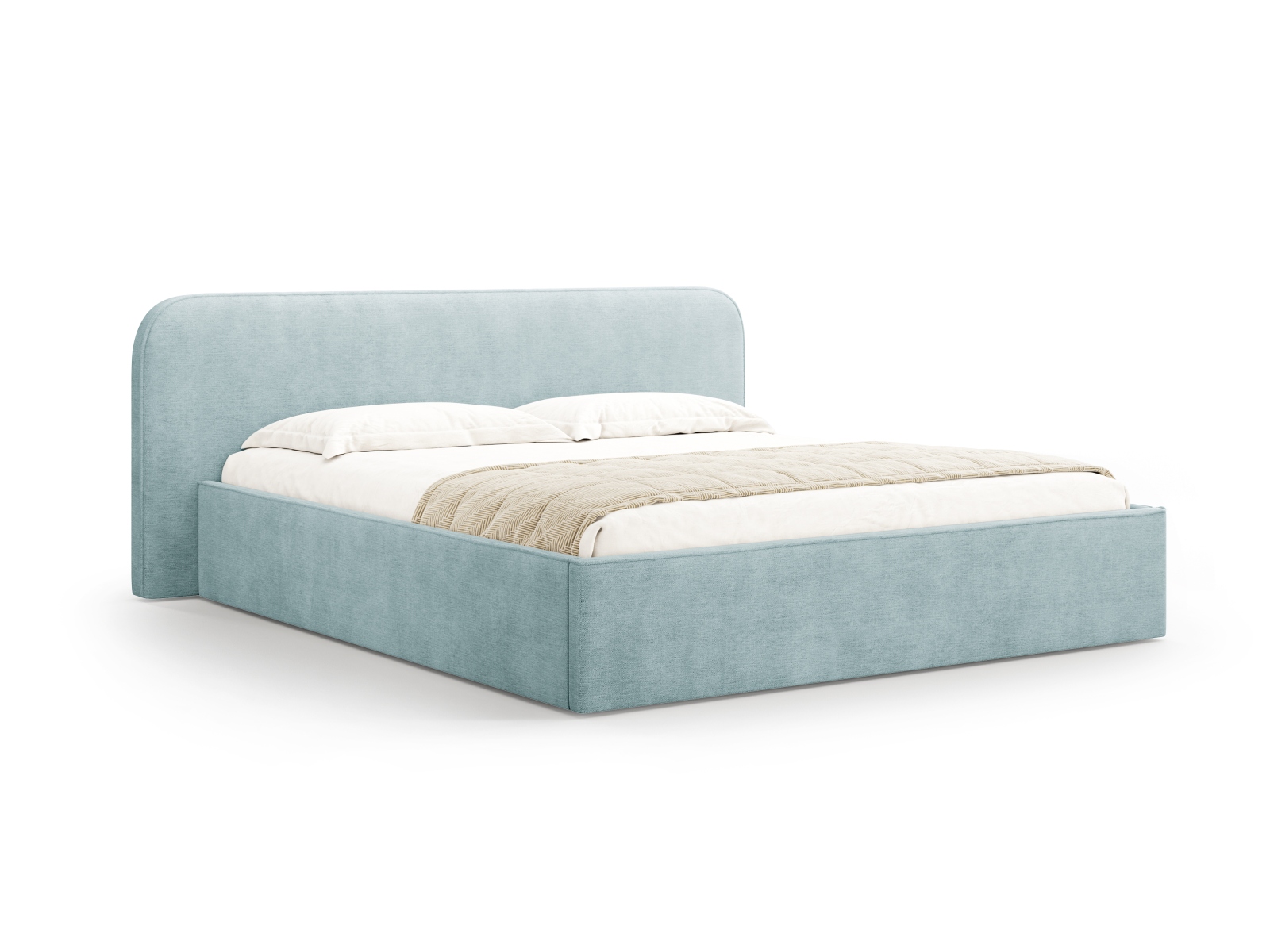 Storage Bed With Headboard, "Elizabeth", 185x215x90