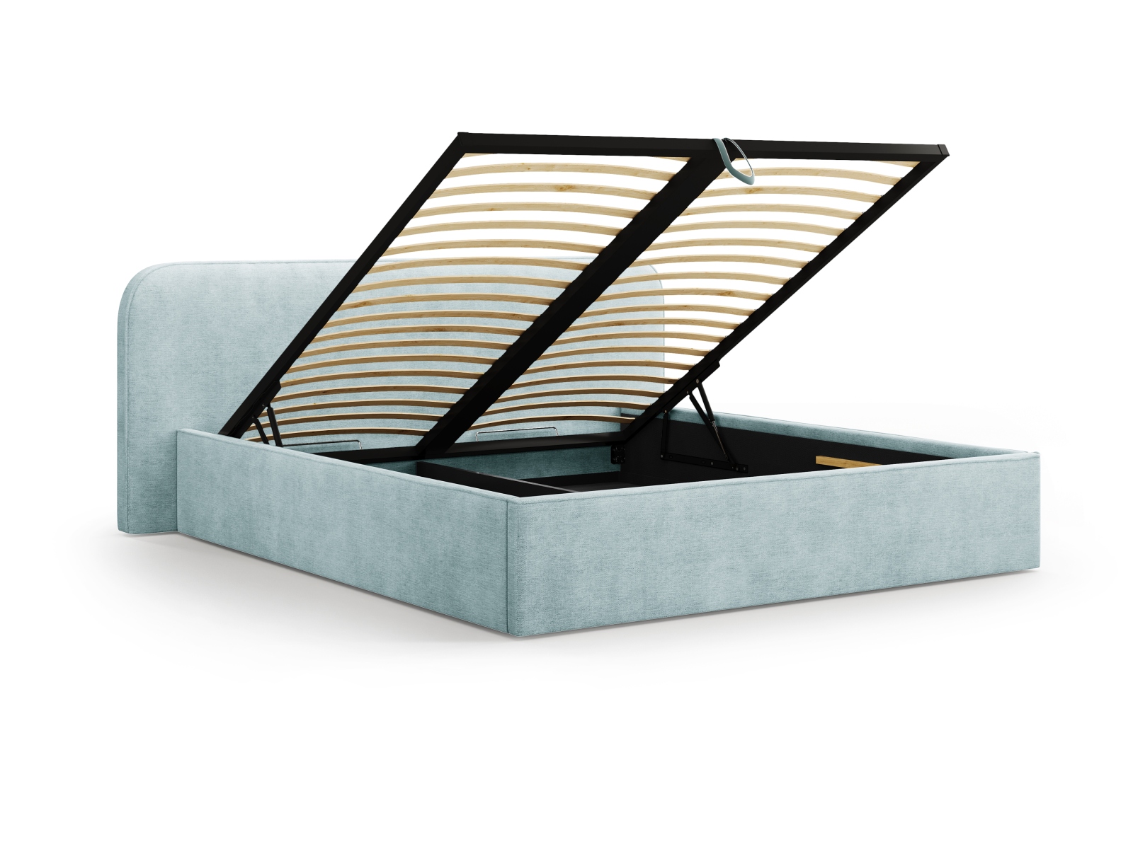 Storage Bed With Headboard, "Elizabeth", 185x215x90