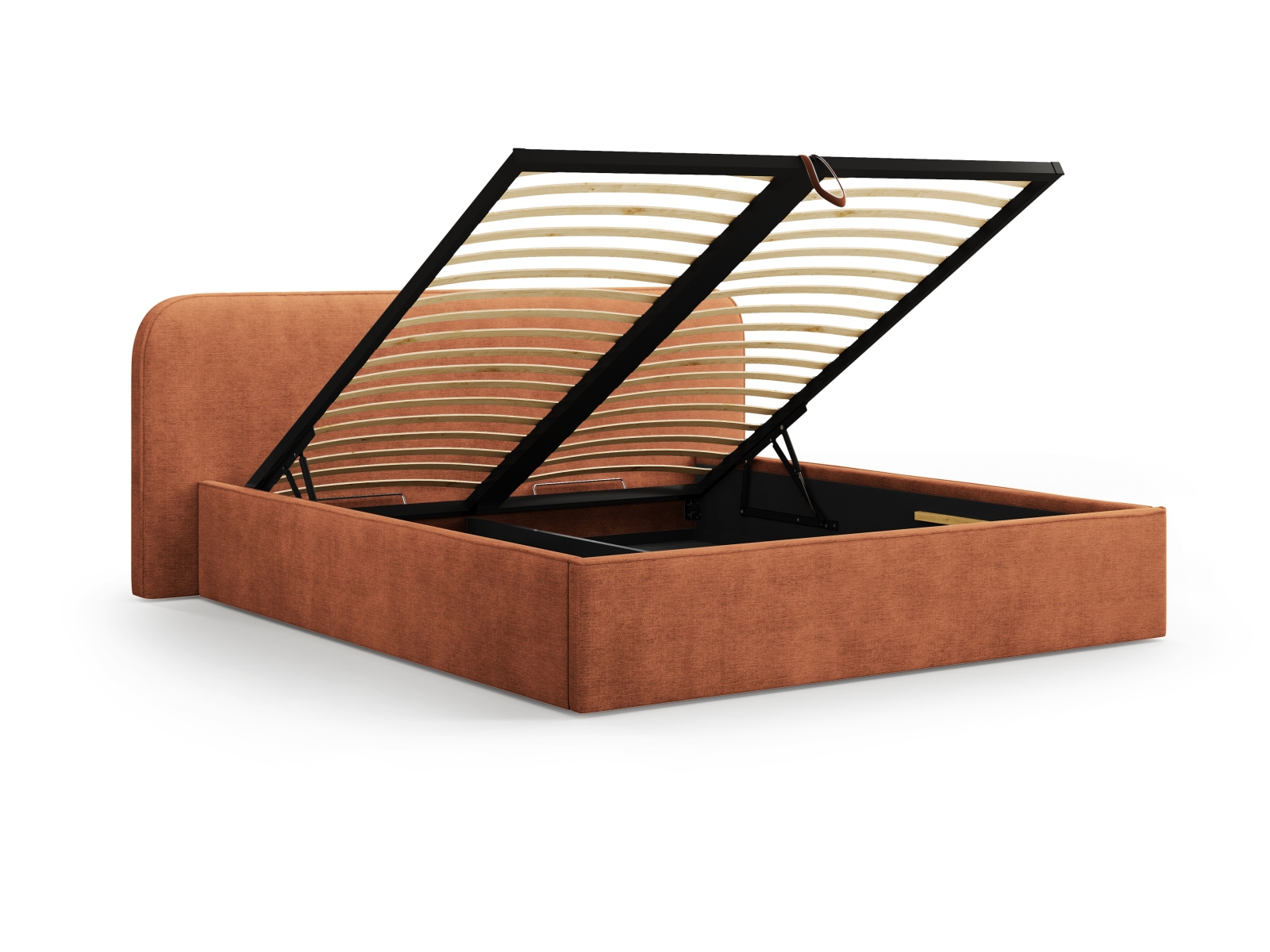 Storage Bed With Headboard, "Elizabeth", 185x215x90