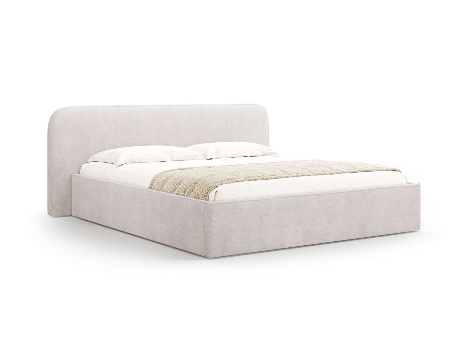 Storage Bed With Headboard, "Elizabeth", 205x215x90
