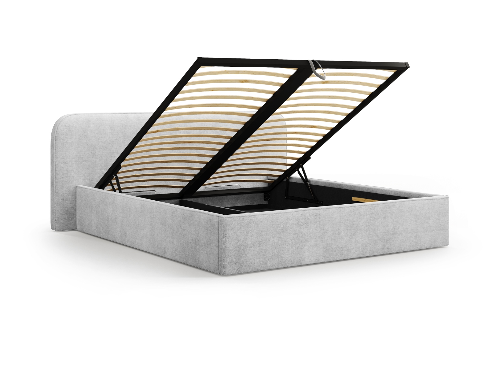 Storage Bed With Headboard, "Elizabeth", 225x215x90