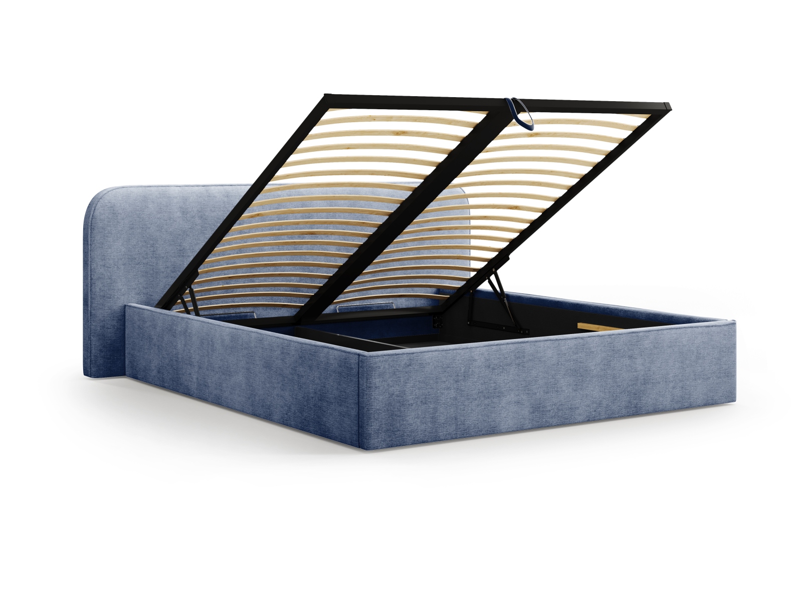 Storage Bed With Headboard, "Elizabeth", 225x215x90