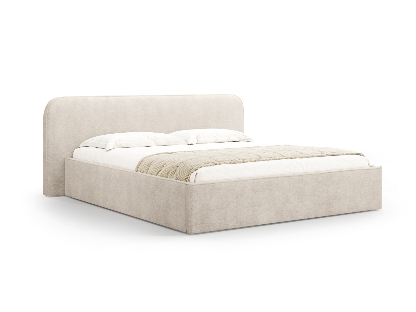 Storage Bed With Headboard, "Elizabeth", 245x215x90