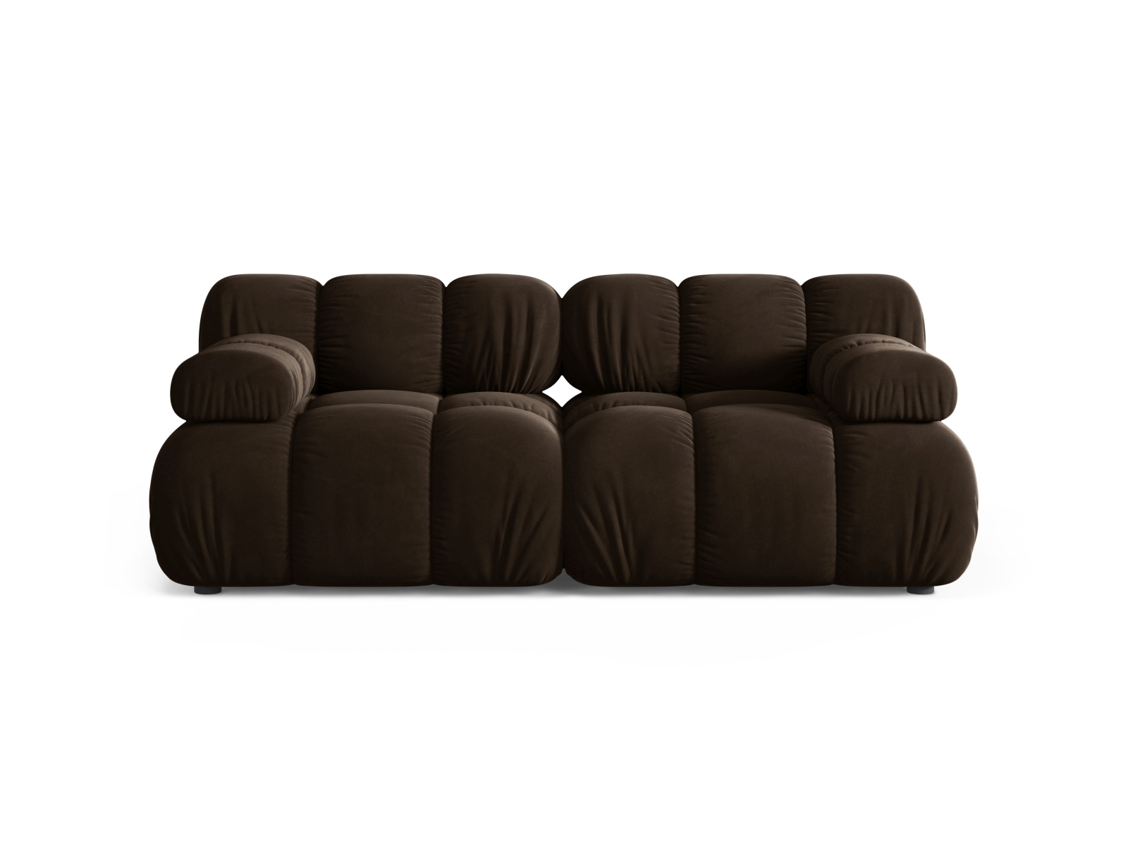 Velvet Modular Sofa, "Bellis", 2 Seats, 188x94x70