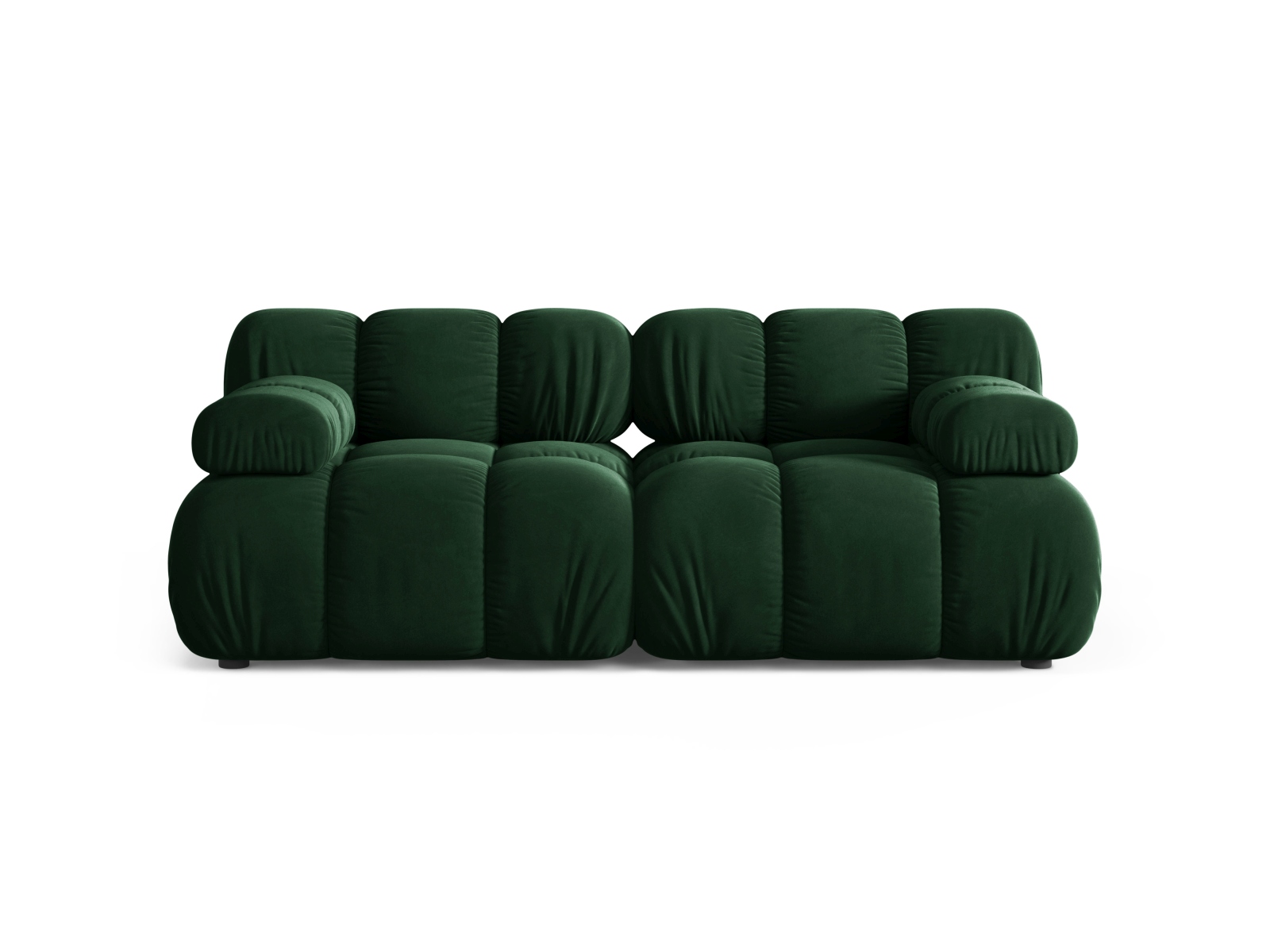 Velvet Modular Sofa, "Bellis", 2 Seats, 188x94x70