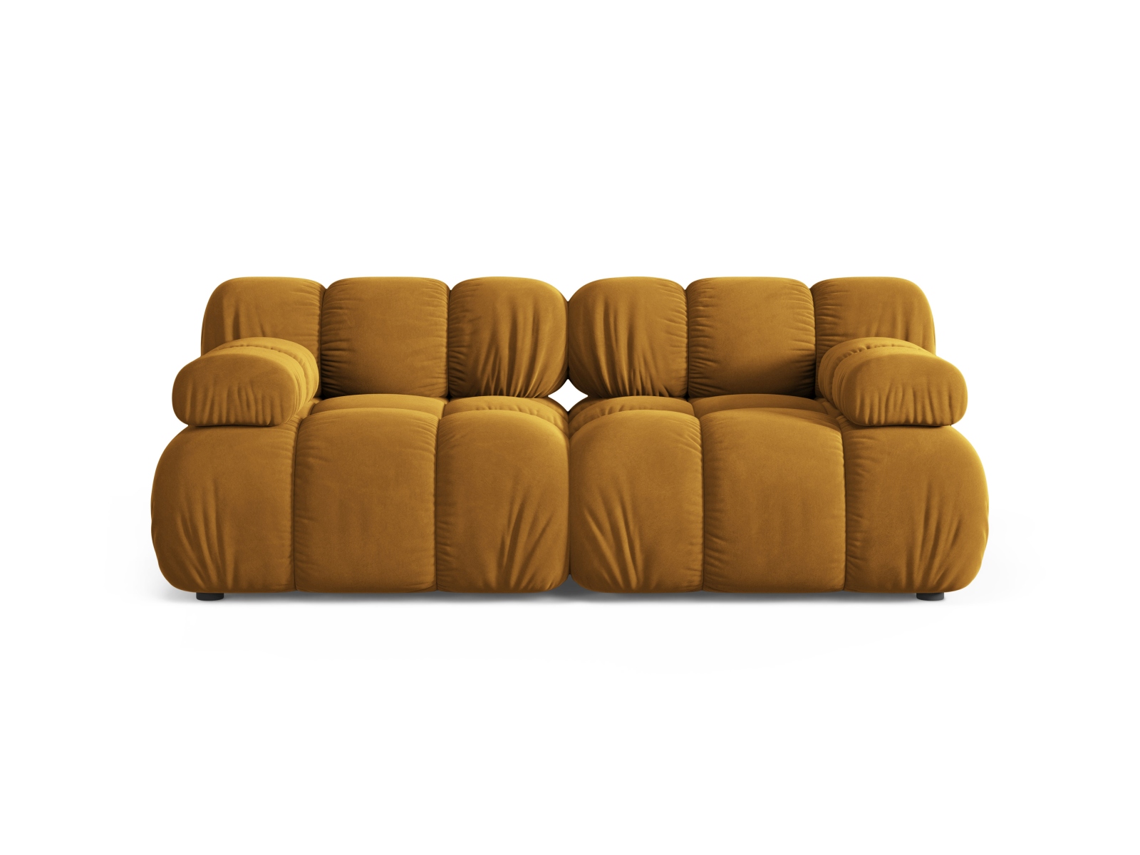 Velvet Modular Sofa, "Bellis", 2 Seats, 188x94x70