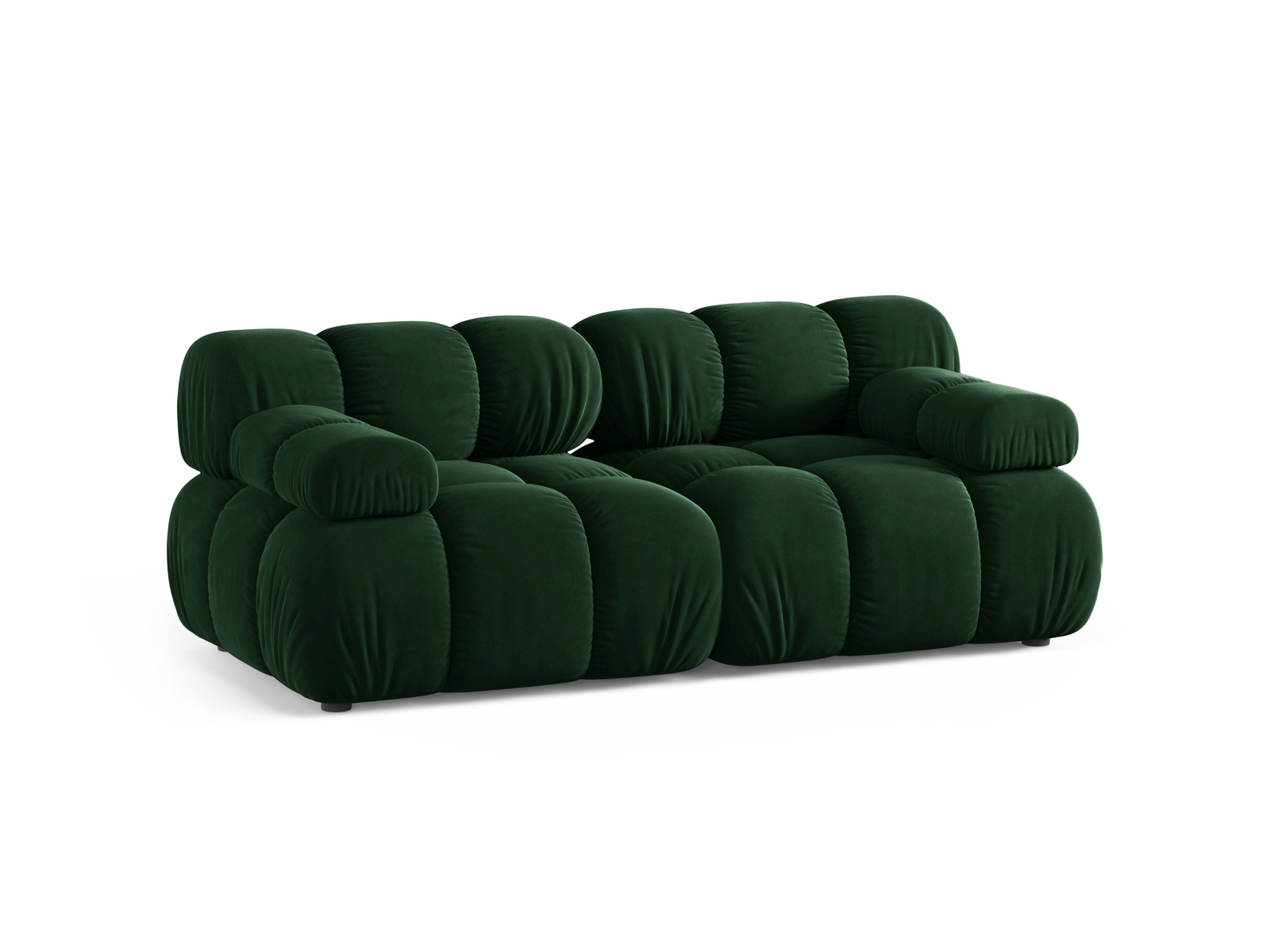 Velvet Modular Sofa, "Bellis", 2 Seats, 188x94x70