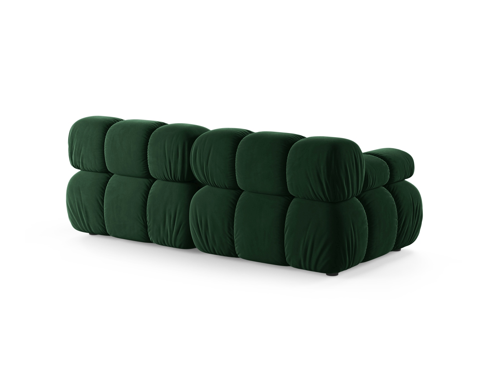 Velvet Modular Sofa, "Bellis", 2 Seats, 188x94x70