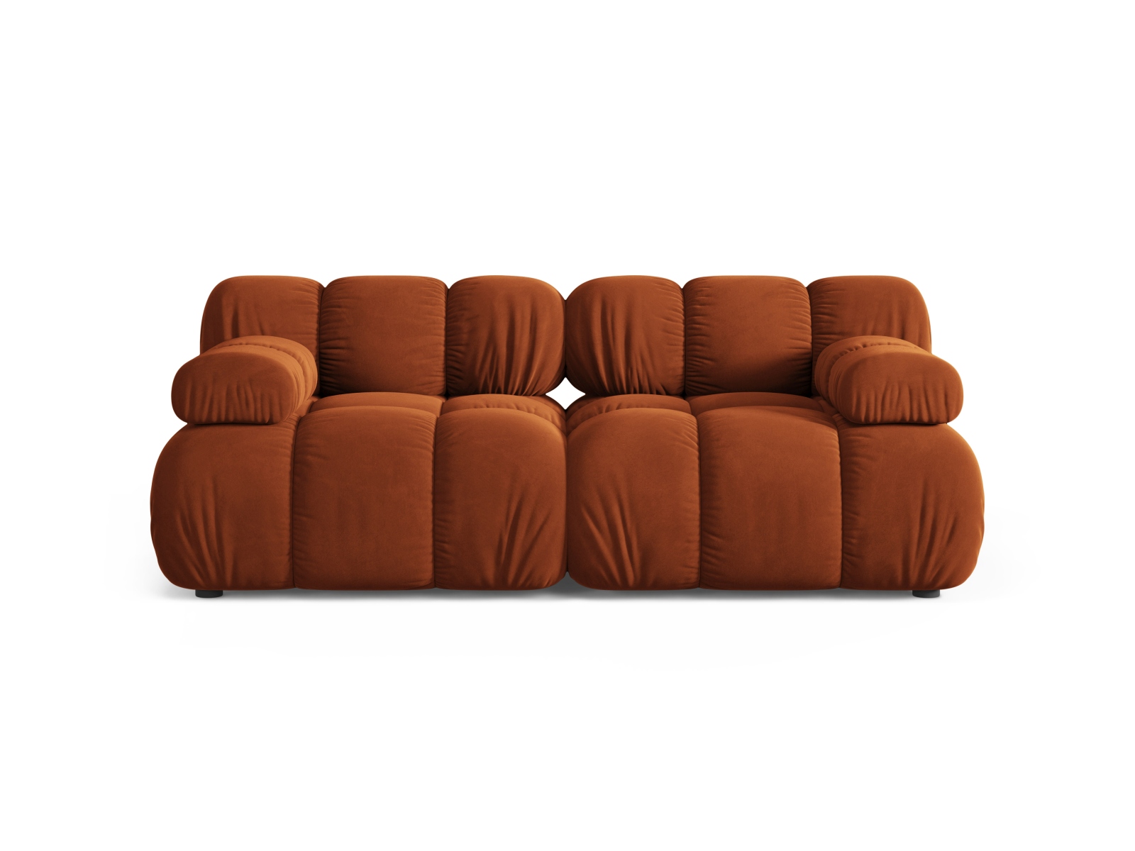 Velvet Modular Sofa, "Bellis", 2 Seats, 188x94x70