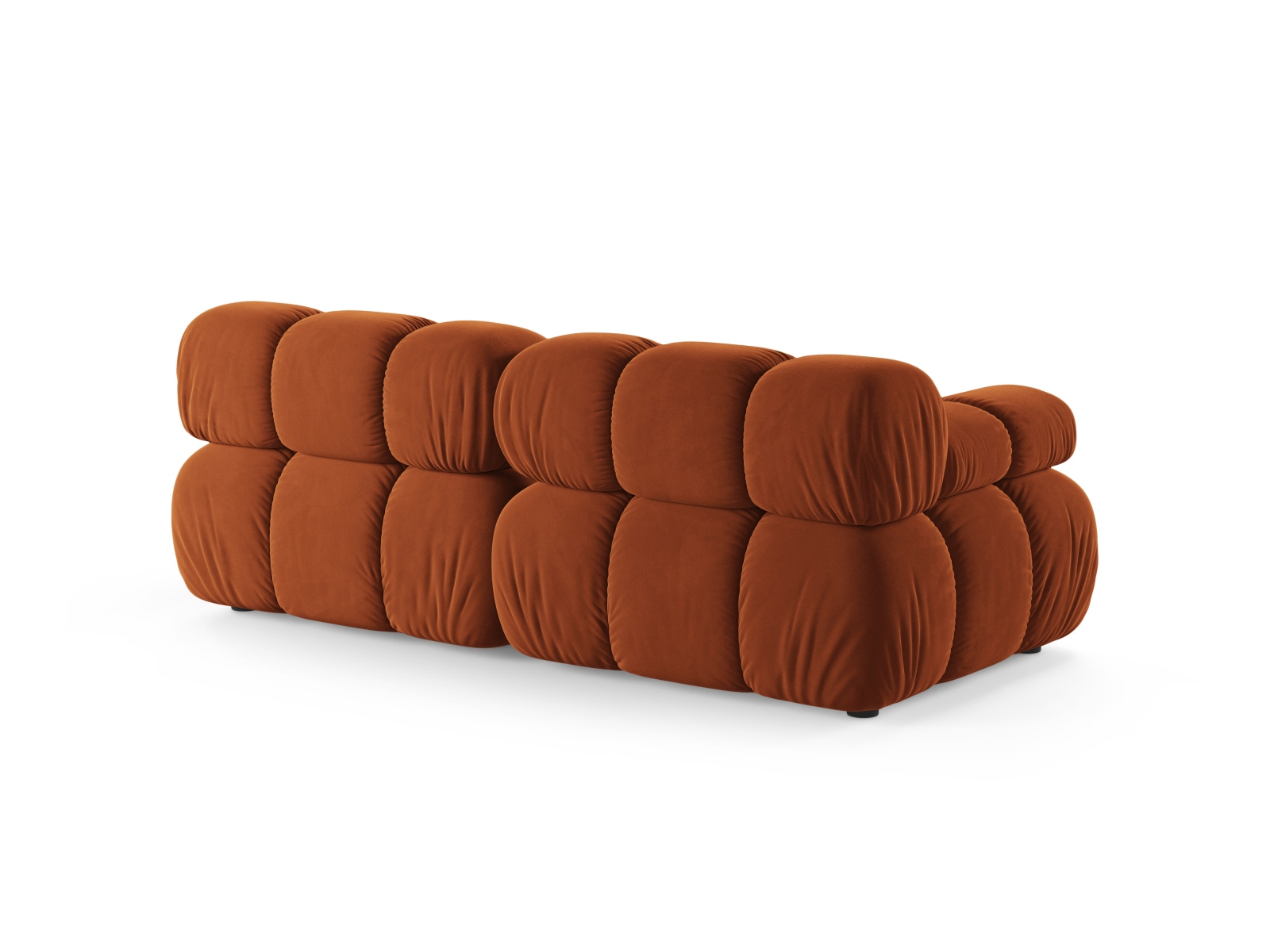 Velvet Modular Sofa, "Bellis", 2 Seats, 188x94x70