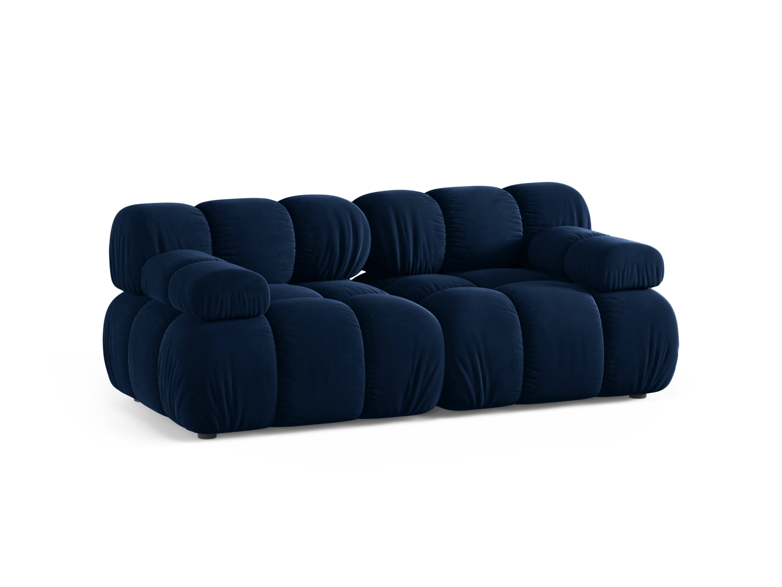 Velvet Modular Sofa, "Bellis", 2 Seats, 188x94x70