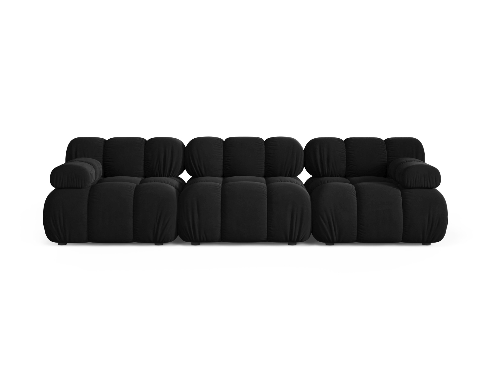 Velvet Modular Sofa, "Bellis", 3 Seats, 282x94x70