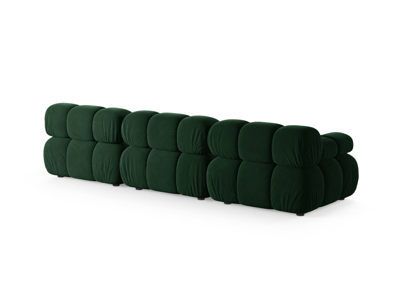 Velvet Modular Sofa, "Bellis", 3 Seats, 282x94x70