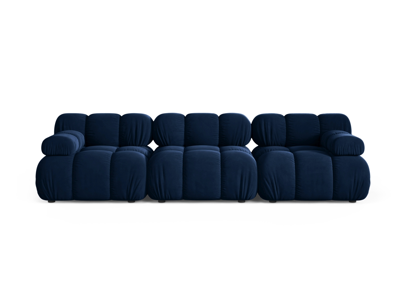Velvet Modular Sofa, "Bellis", 3 Seats, 282x94x70