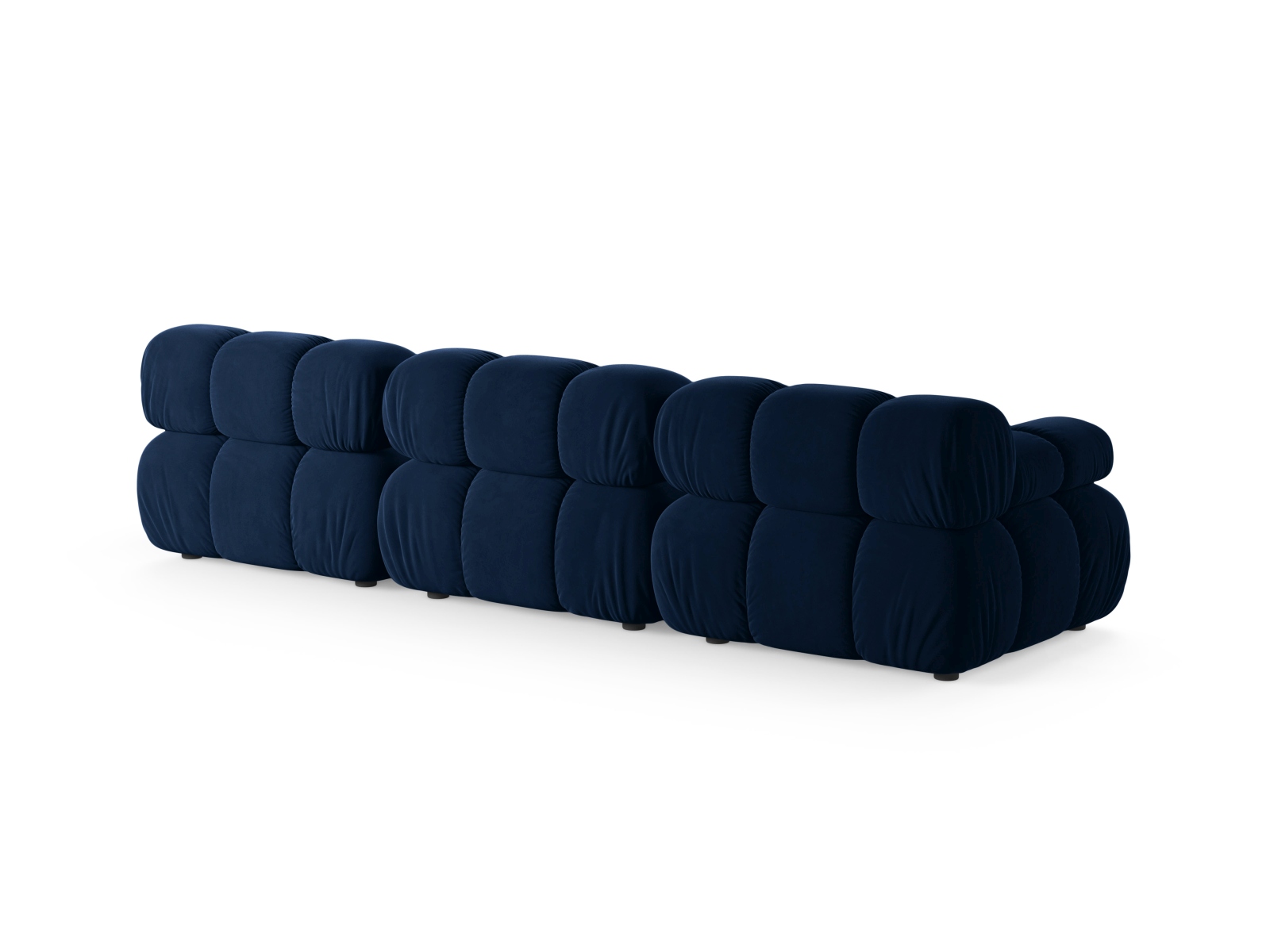 Velvet Modular Sofa, "Bellis", 3 Seats, 282x94x70