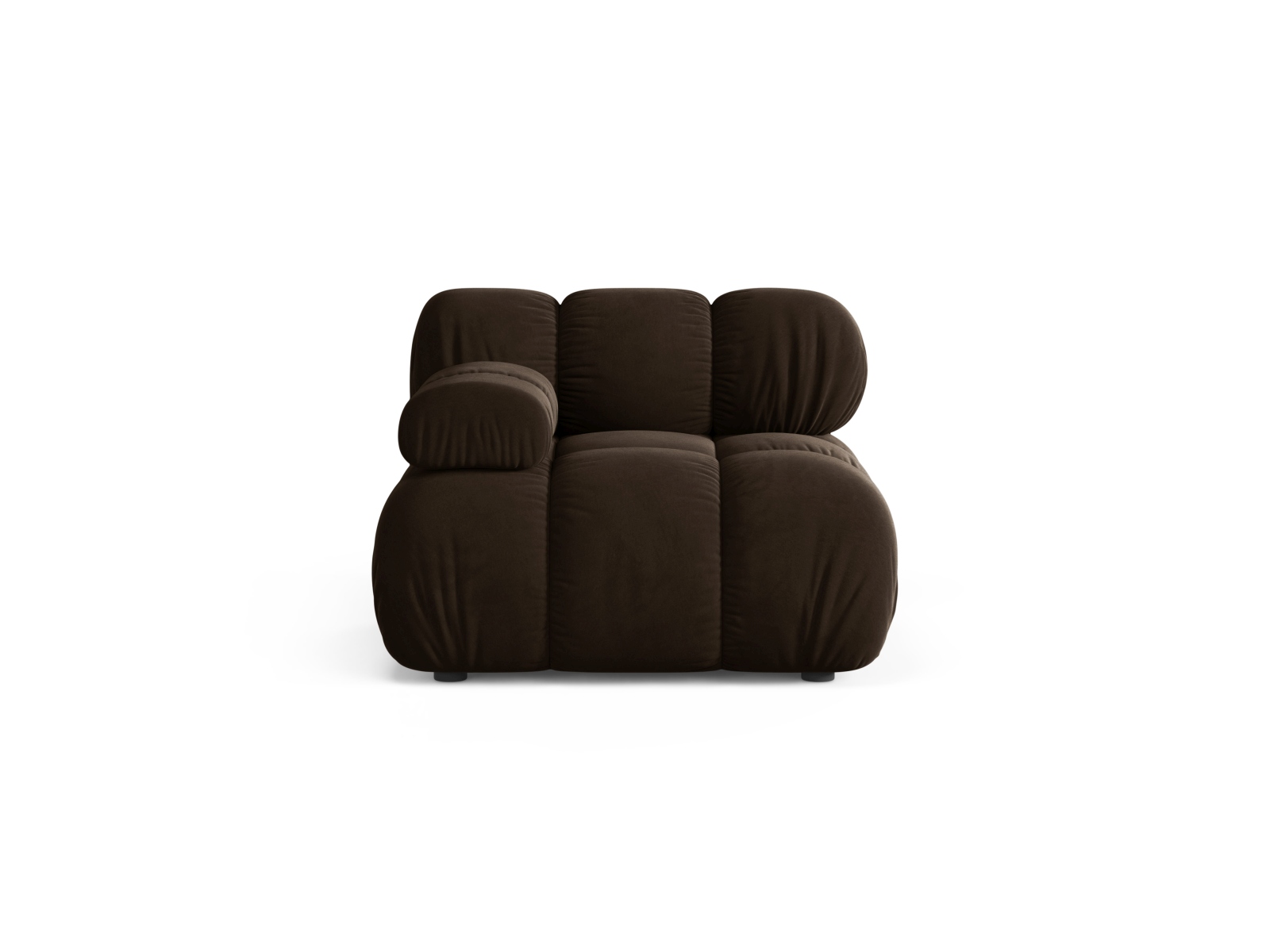 Velvet Modul Left, "Bellis", 1 Seat, 94x94x70