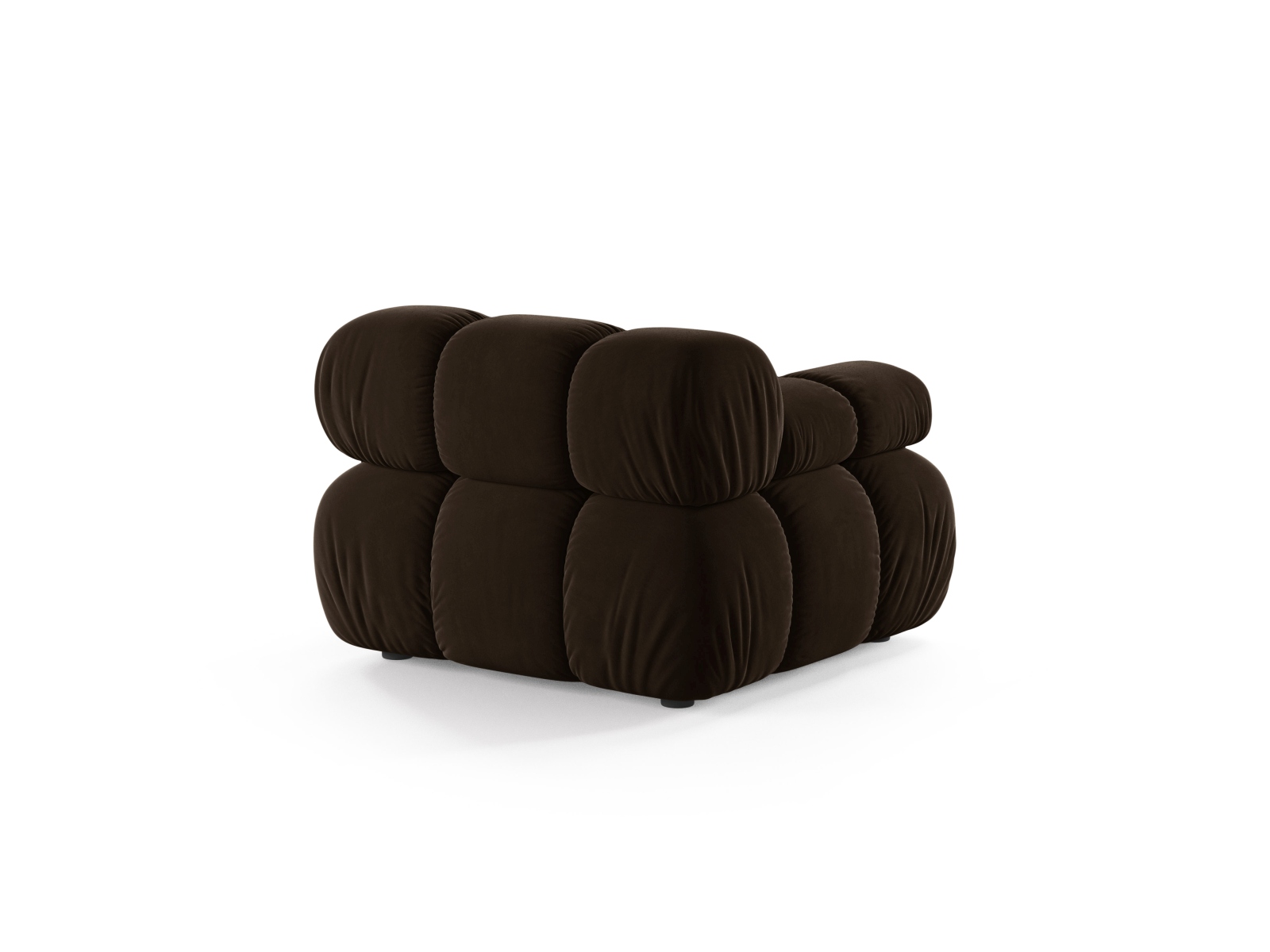 Velvet Modul Left, "Bellis", 1 Seat, 94x94x70