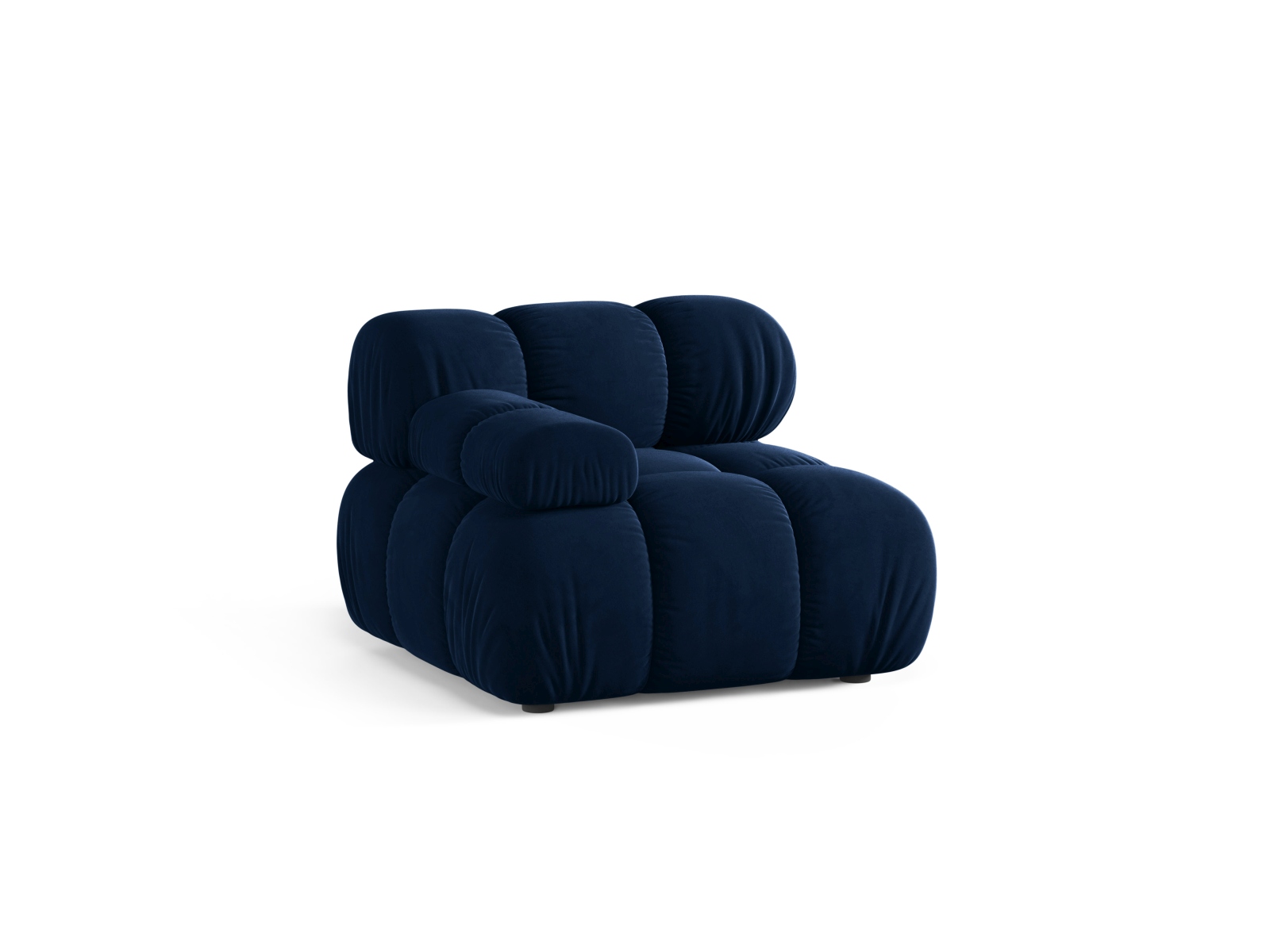 Velvet Modul Left, "Bellis", 1 Seat, 94x94x70