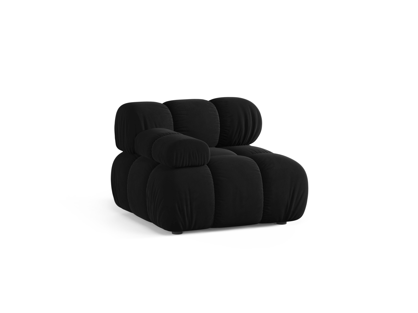 Velvet Modul Left, "Bellis", 1 Seat, 94x94x70