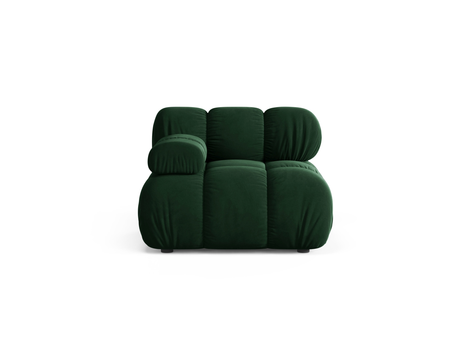 Velvet Modul Left, "Bellis", 1 Seat, 94x94x70
