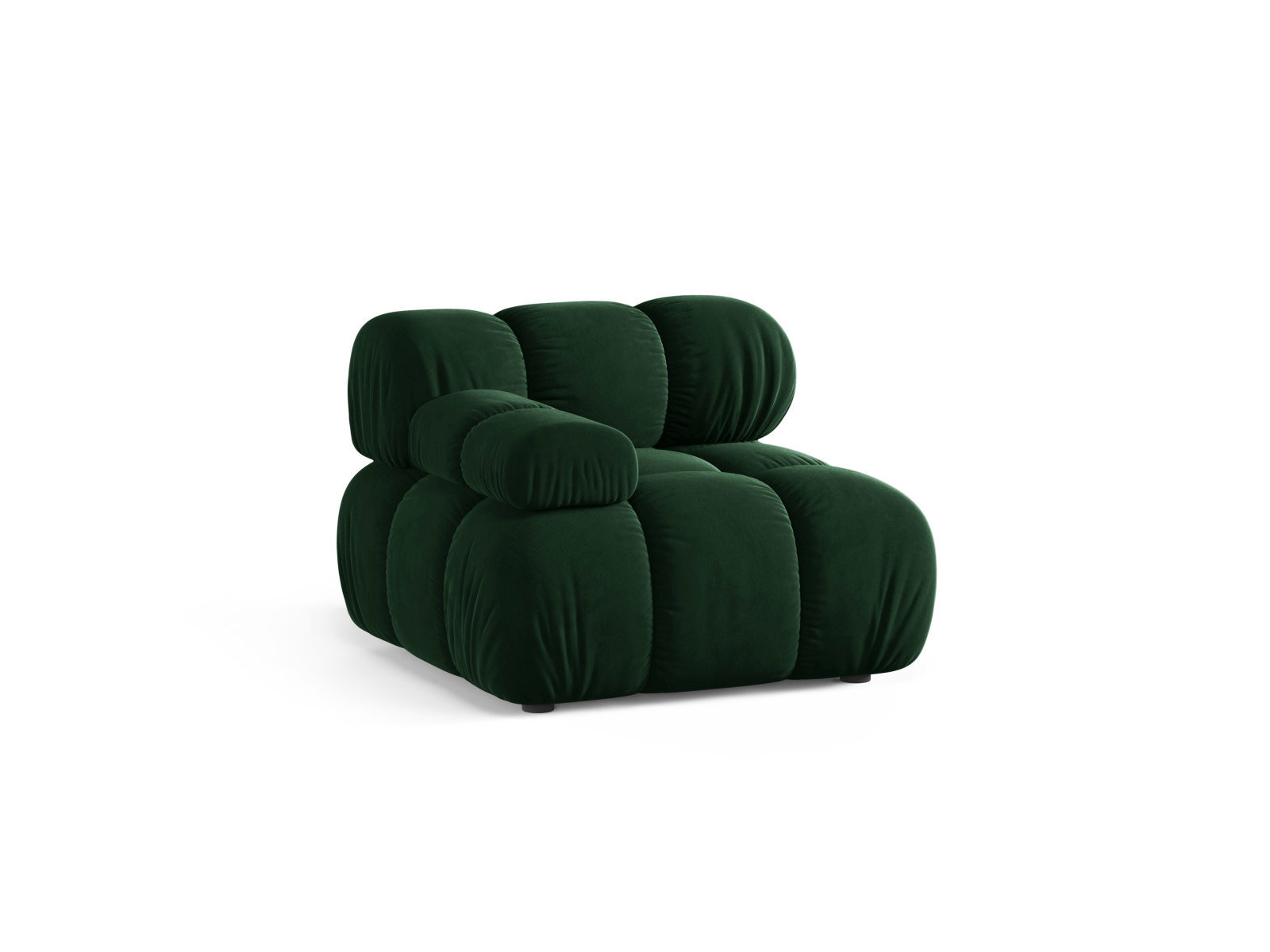 Velvet Modul Left, "Bellis", 1 Seat, 94x94x70