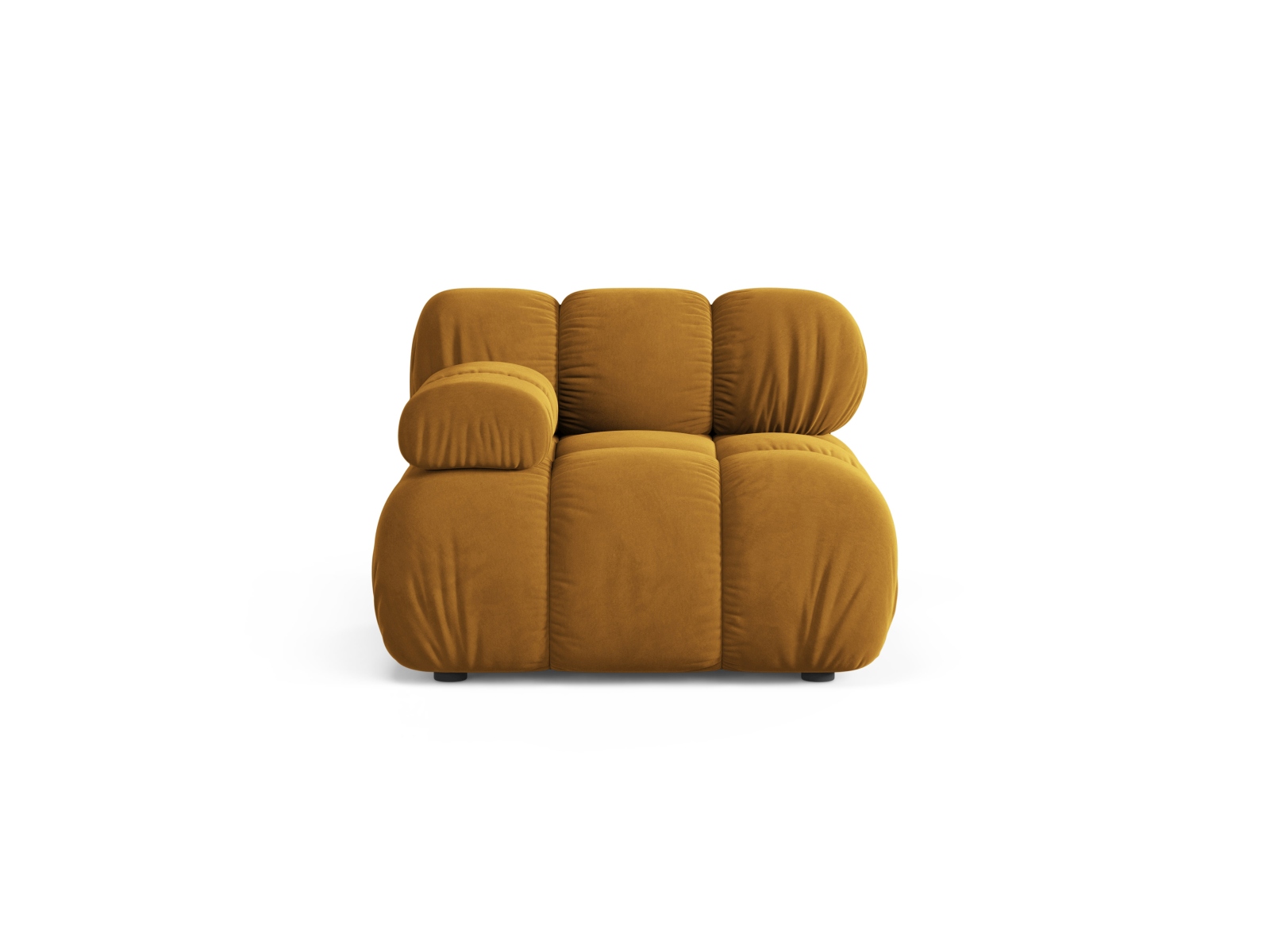 Velvet Modul Left, "Bellis", 1 Seat, 94x94x70