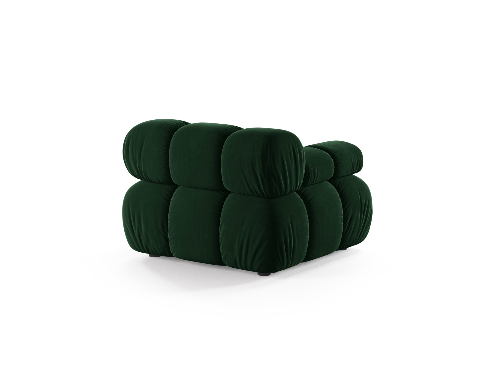 Velvet Modul Left, "Bellis", 1 Seat, 94x94x70
