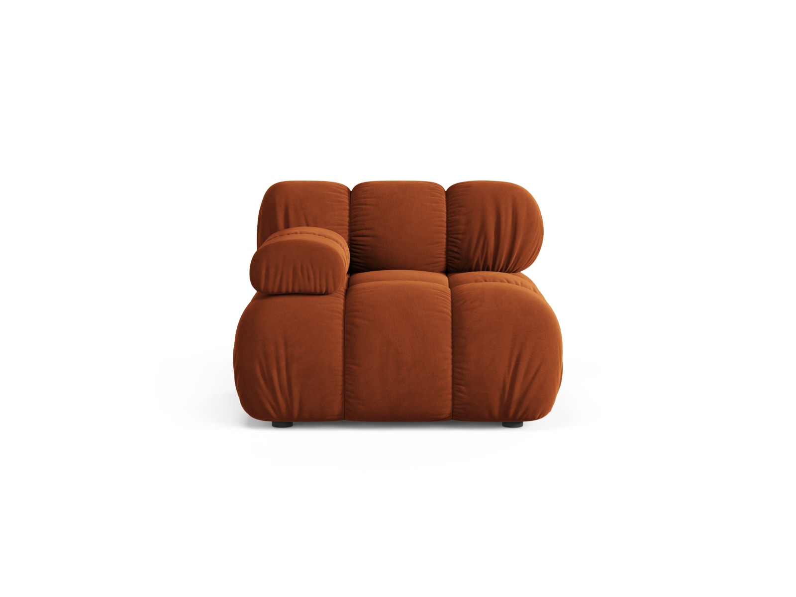 Velvet Modul Left, "Bellis", 1 Seat, 94x94x70