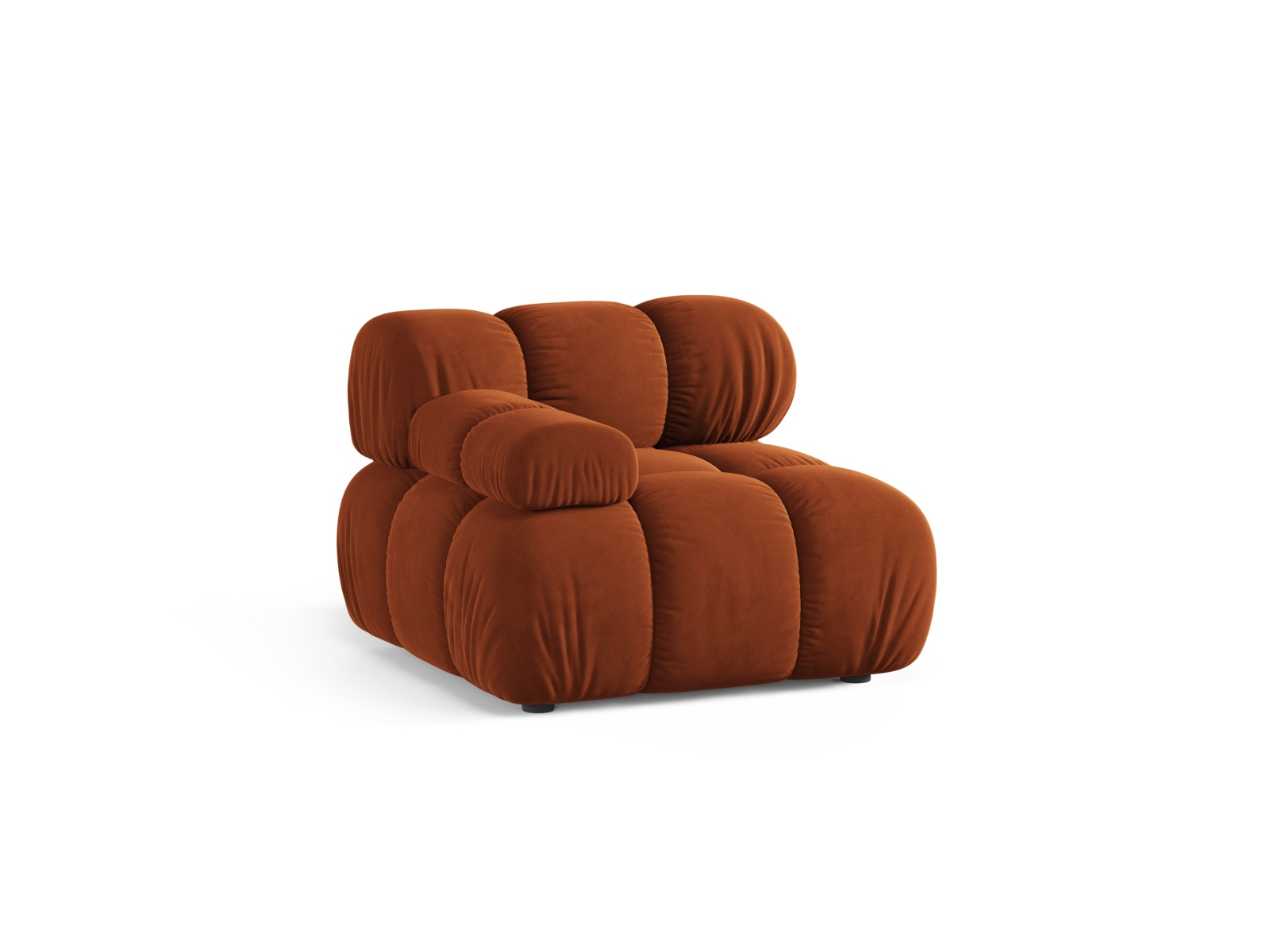Velvet Modul Left, "Bellis", 1 Seat, 94x94x70