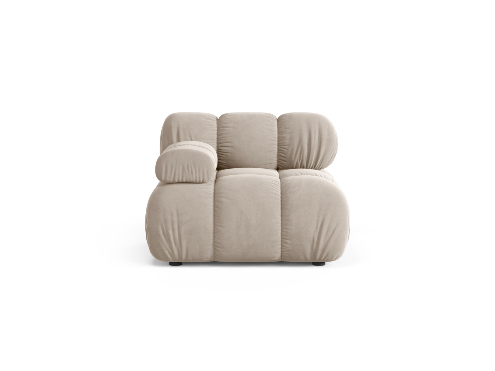 Velvet Modul Left, "Bellis", 1 Seat, 94x94x70
