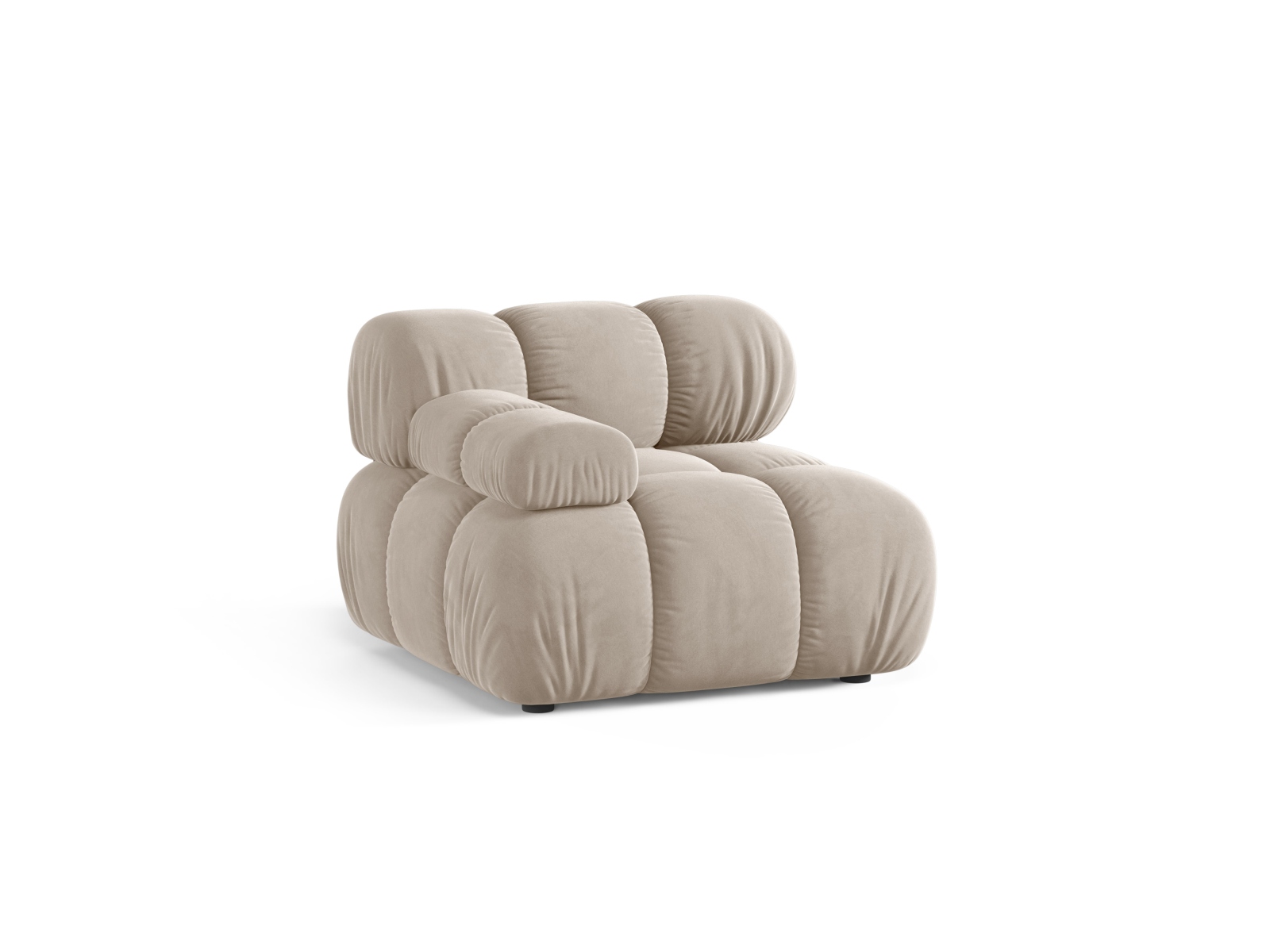 Velvet Modul Left, "Bellis", 1 Seat, 94x94x70