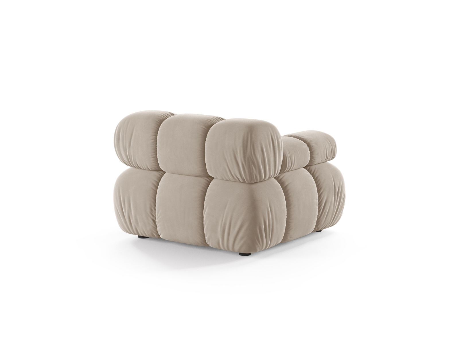Velvet Modul Left, "Bellis", 1 Seat, 94x94x70