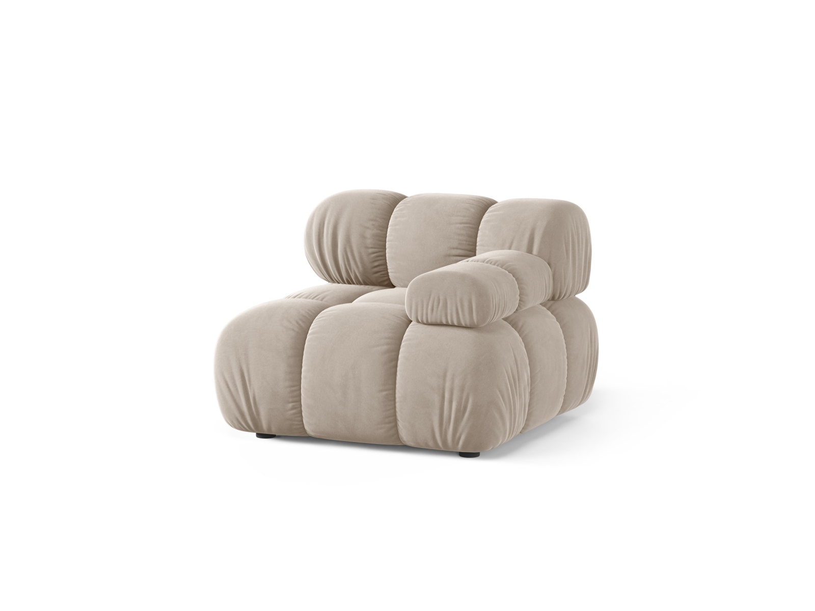 Velvet Modul Right, "Bellis", 1 Seat, 94x94x70