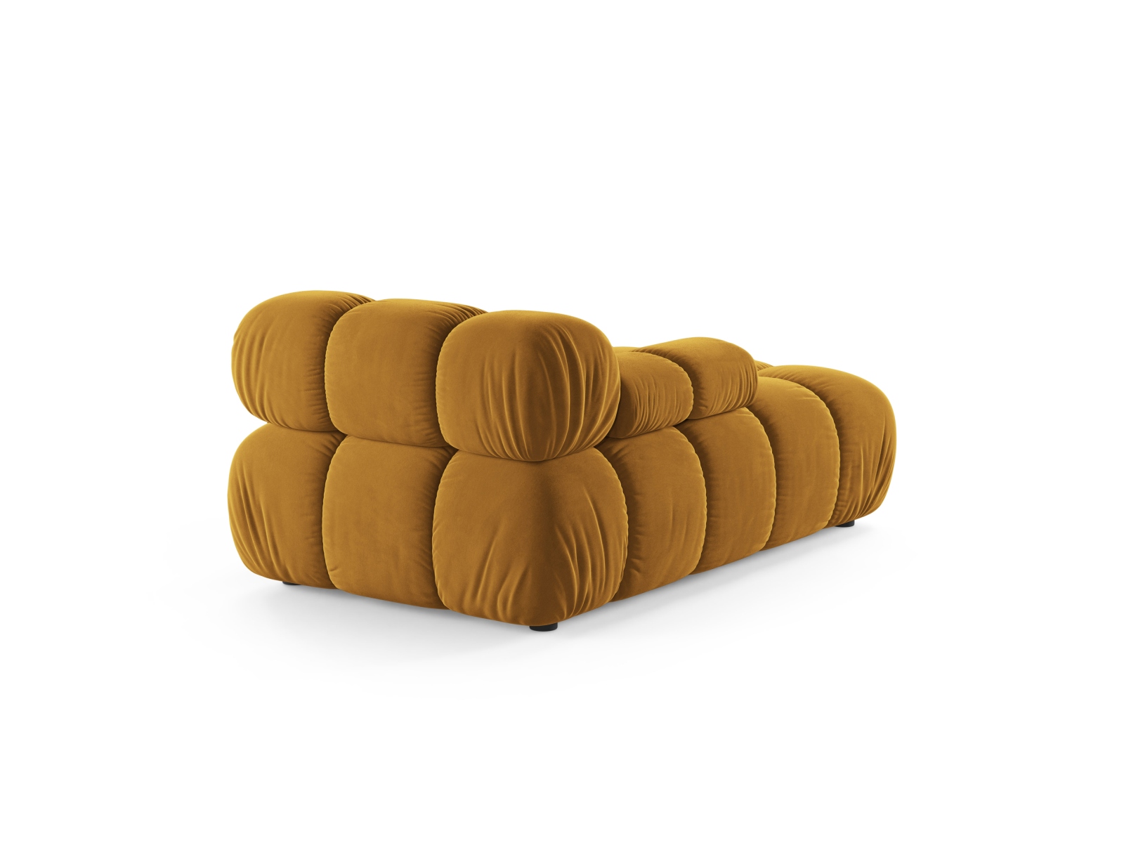 Velvet Chaise Longue Left, "Bellis", 1 Seat, 94x155x70