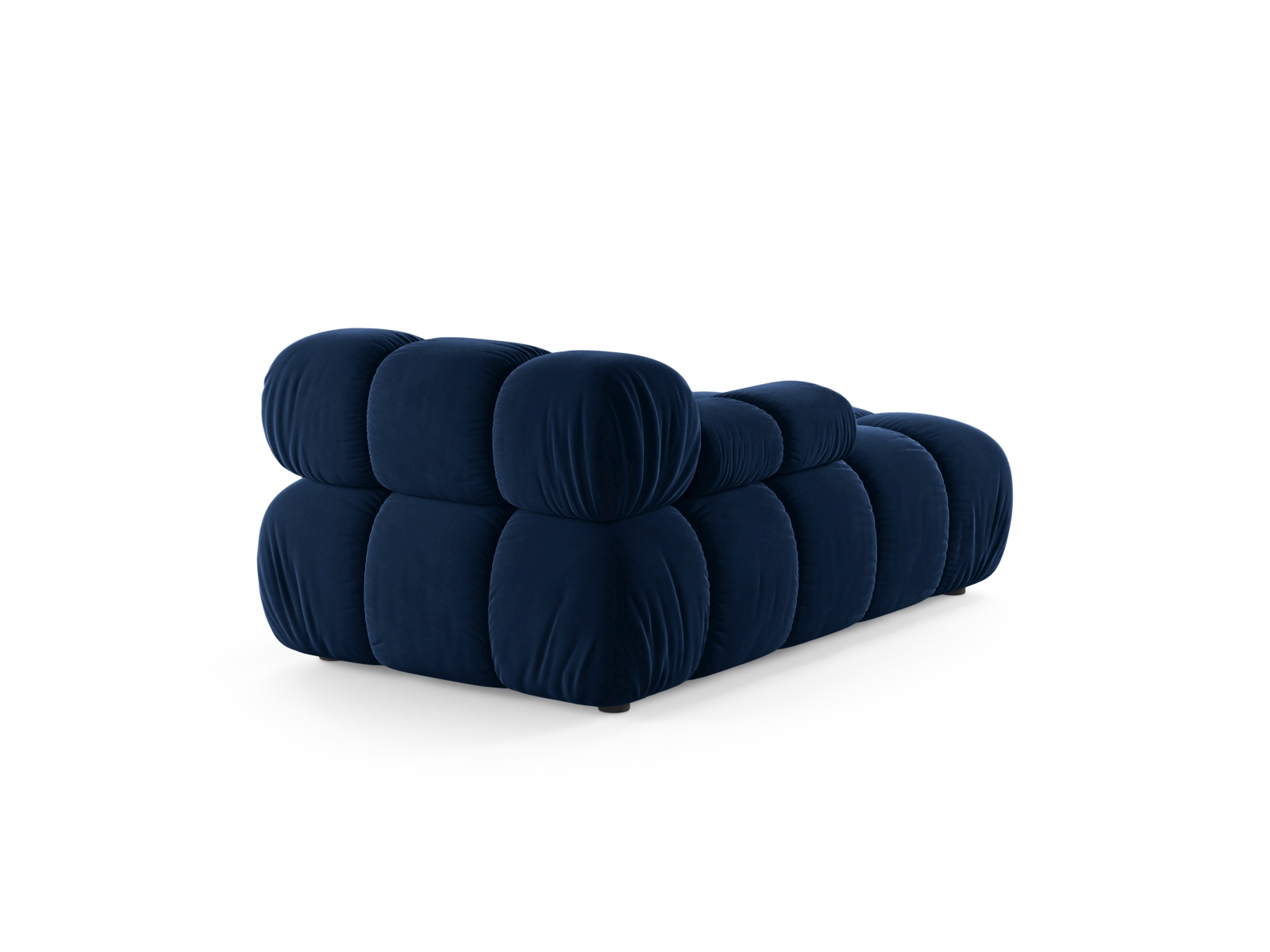 Velvet Chaise Longue Left, "Bellis", 1 Seat, 94x155x70