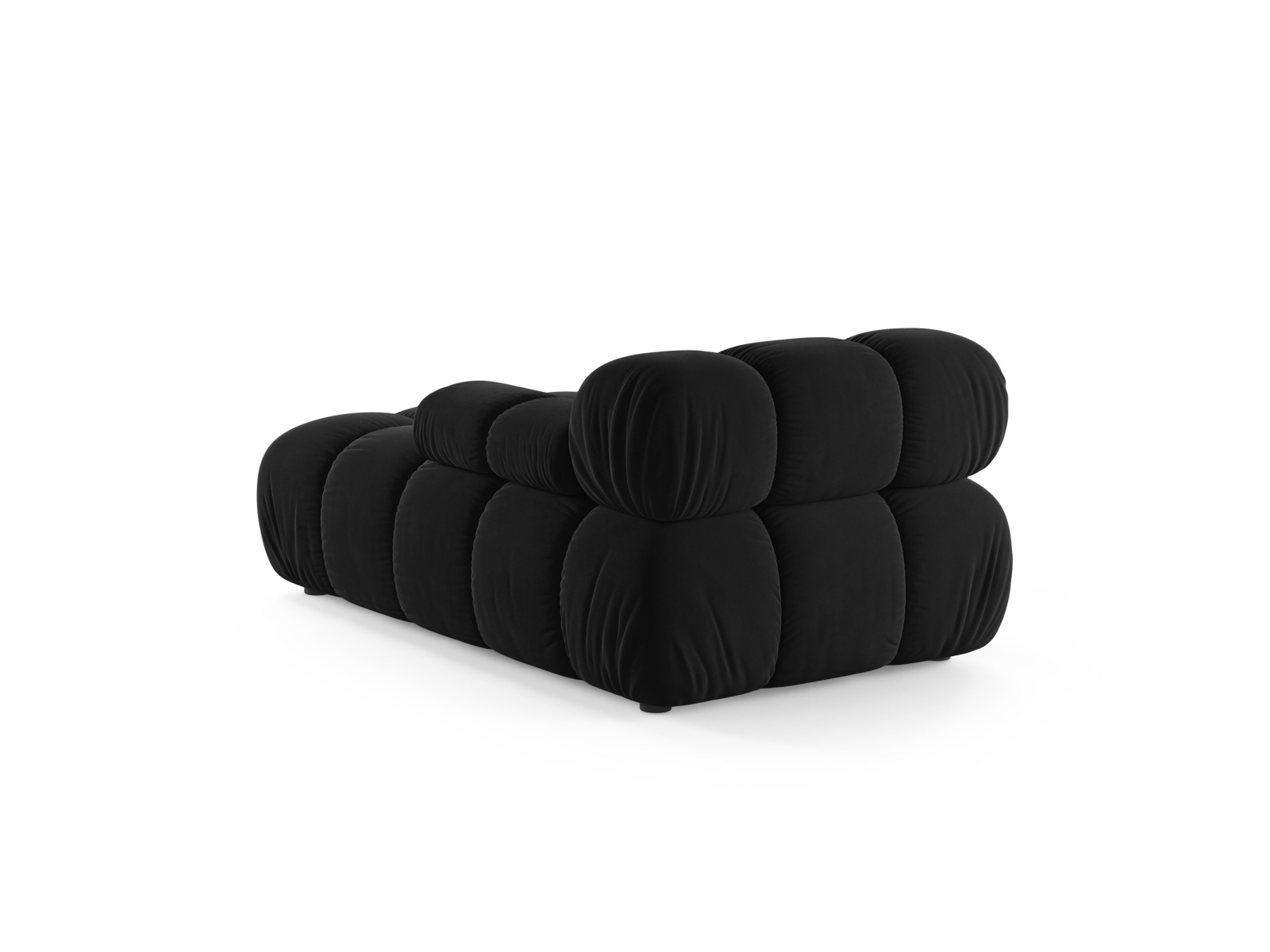 Velvet Chaise Longue Right, "Bellis", 1 Seat, 94x155x70
