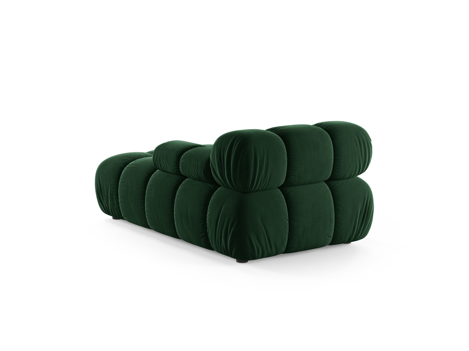 Velvet Chaise Longue Right, "Bellis", 1 Seat, 94x155x70