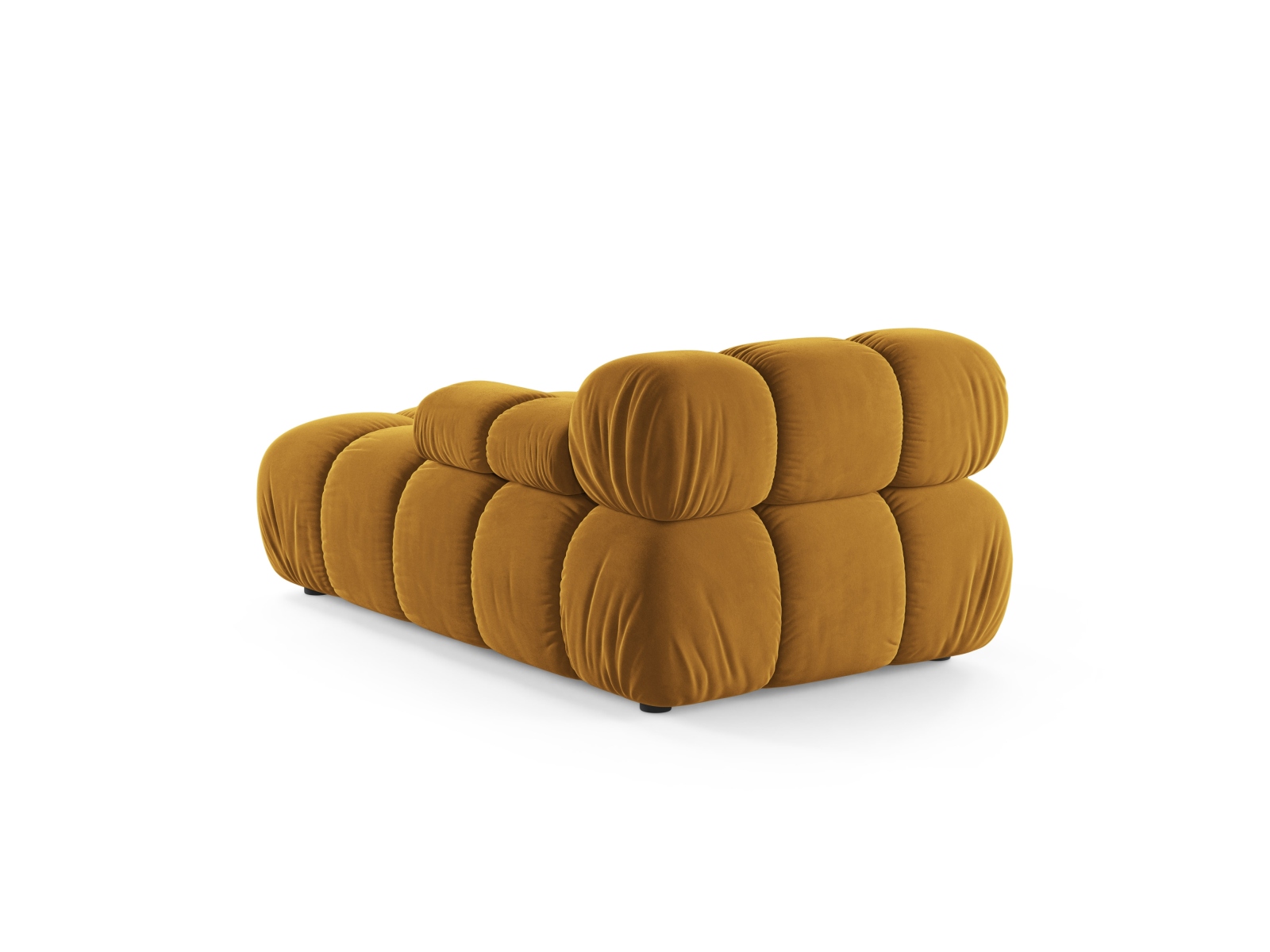 Velvet Chaise Longue Right, "Bellis", 1 Seat, 94x155x70