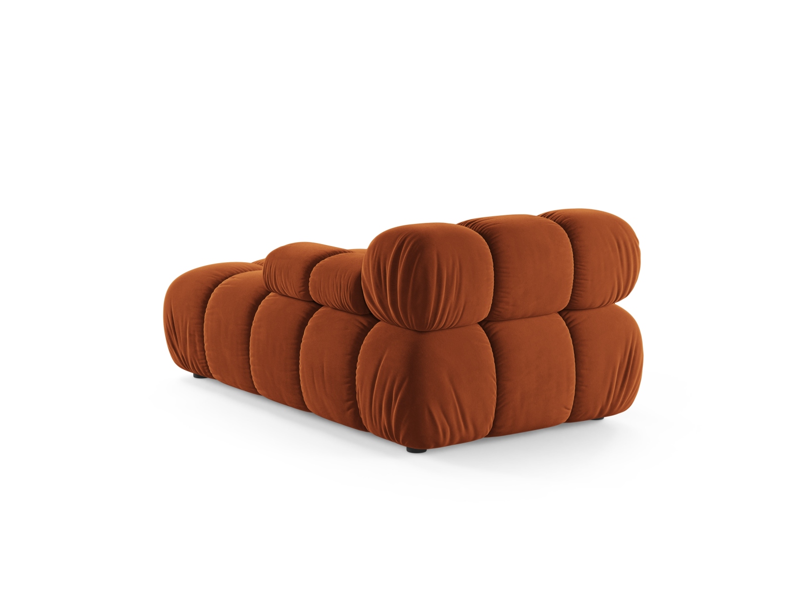 Velvet Chaise Longue Right, "Bellis", 1 Seat, 94x155x70