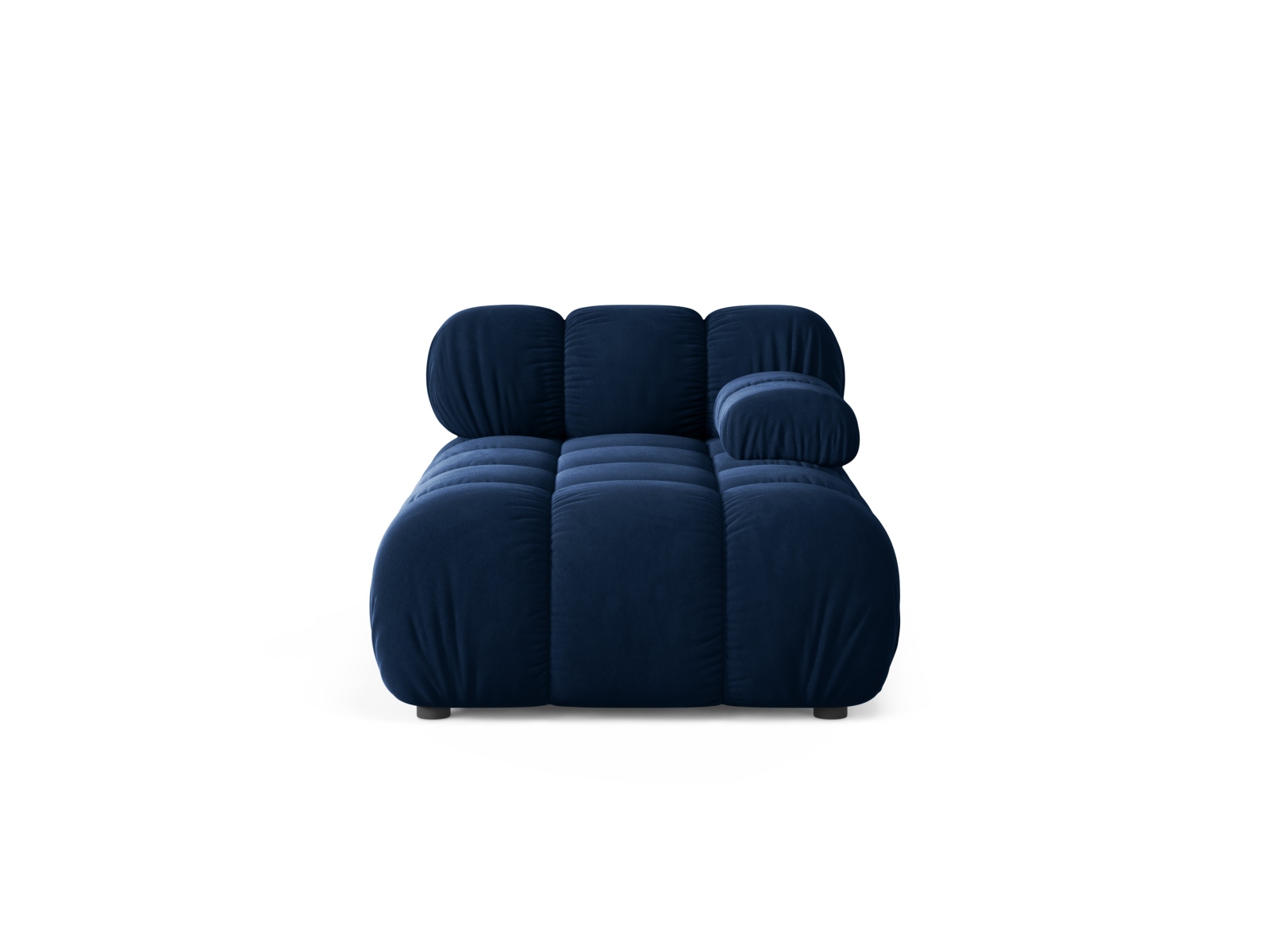Velvet Chaise Longue Right, "Bellis", 1 Seat, 94x155x70