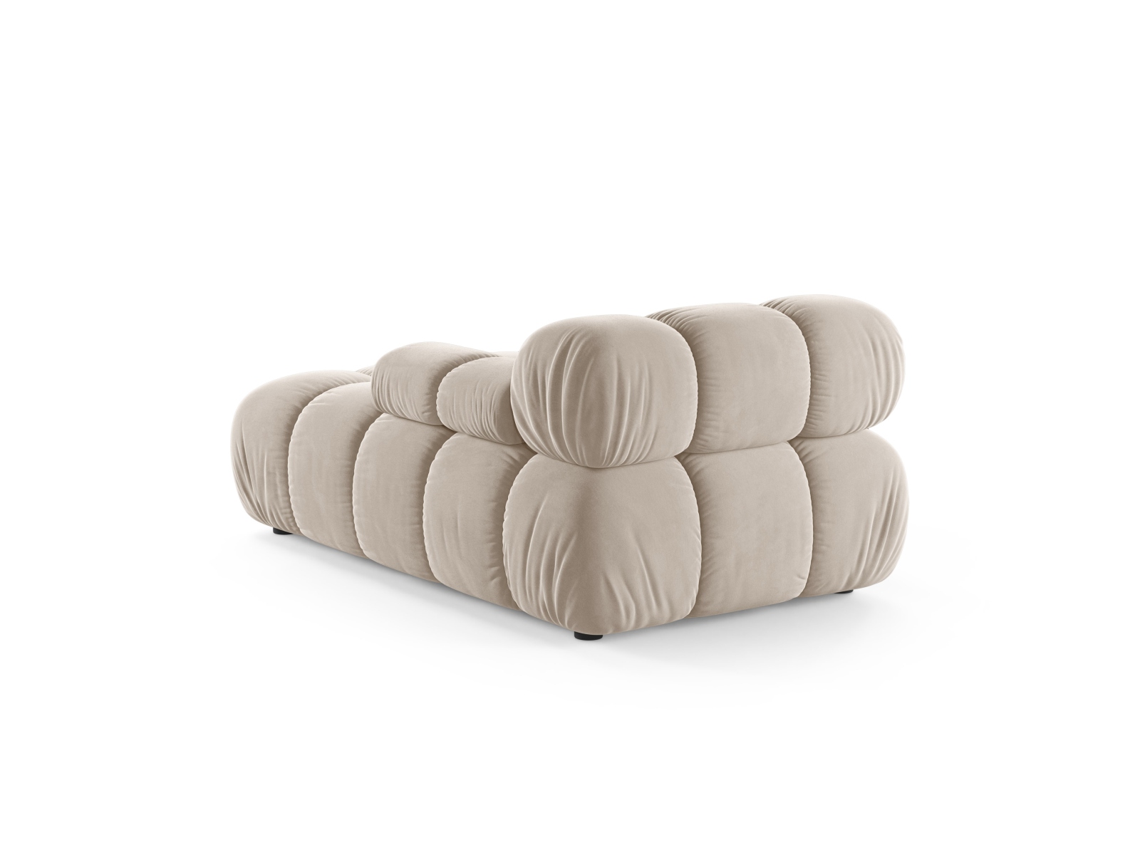 Velvet Chaise Longue Right, "Bellis", 1 Seat, 94x155x70