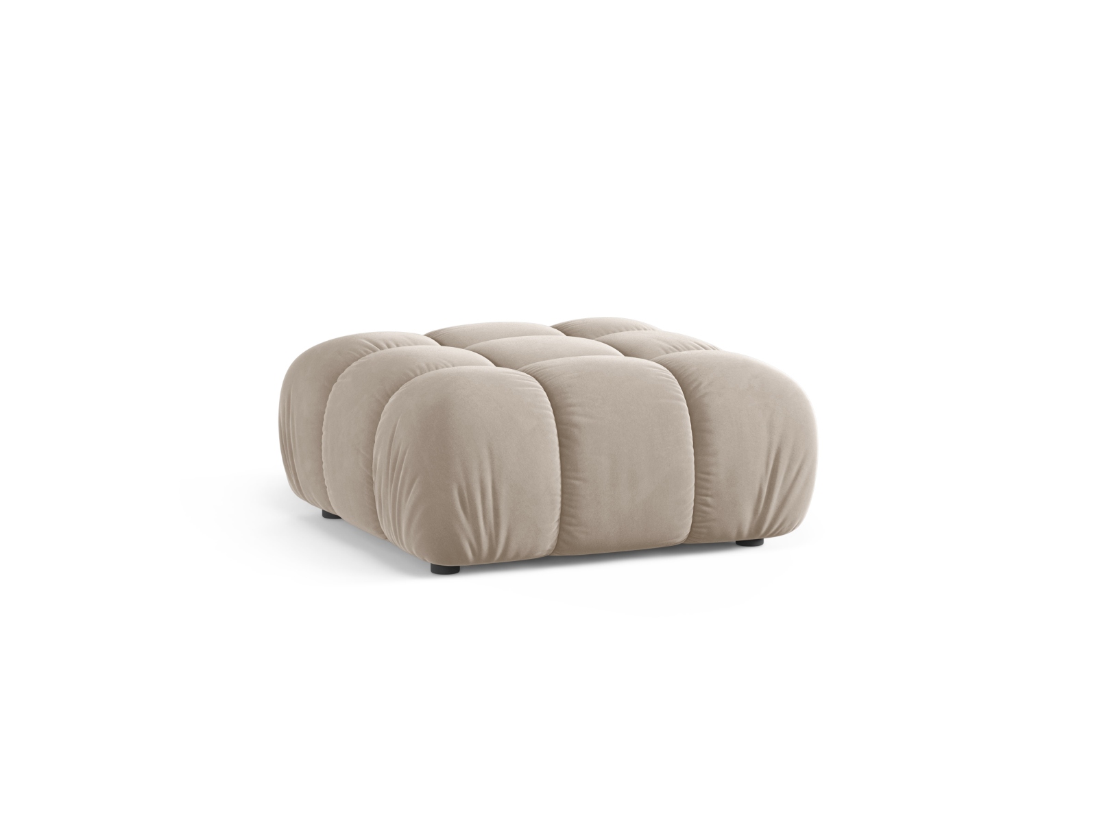 Velvet Pouf, "Bellis", 1 Seat, 94x94x43