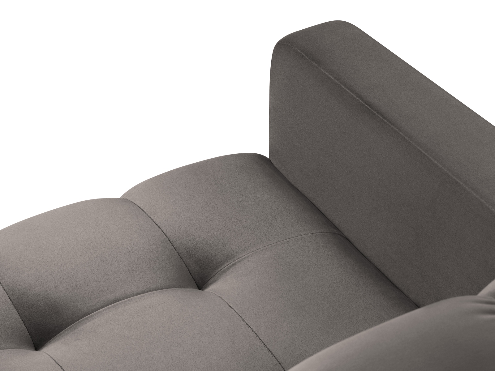 Velvet Symmetrical Corner Sofa, "Mamaia", 6 Seats, 256x256x75
