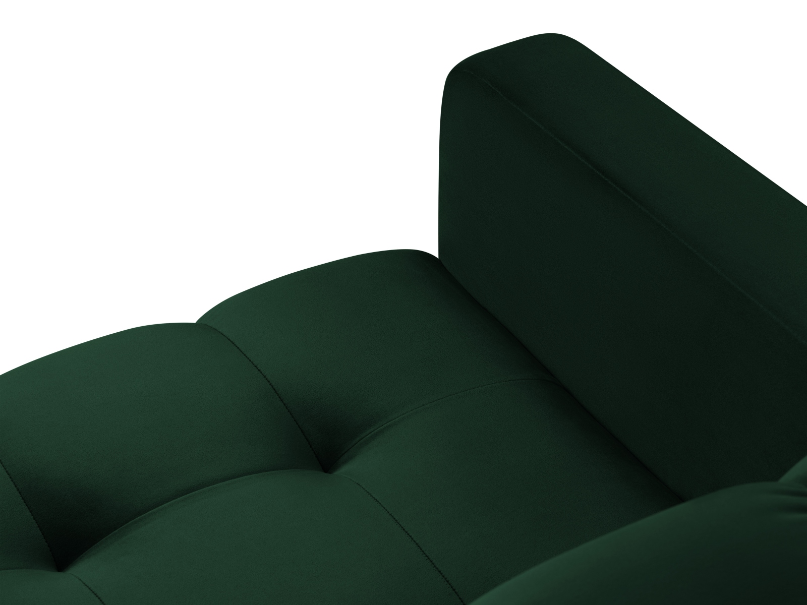 Velvet Symmetrical Corner Sofa, "Mamaia", 6 Seats, 256x256x75