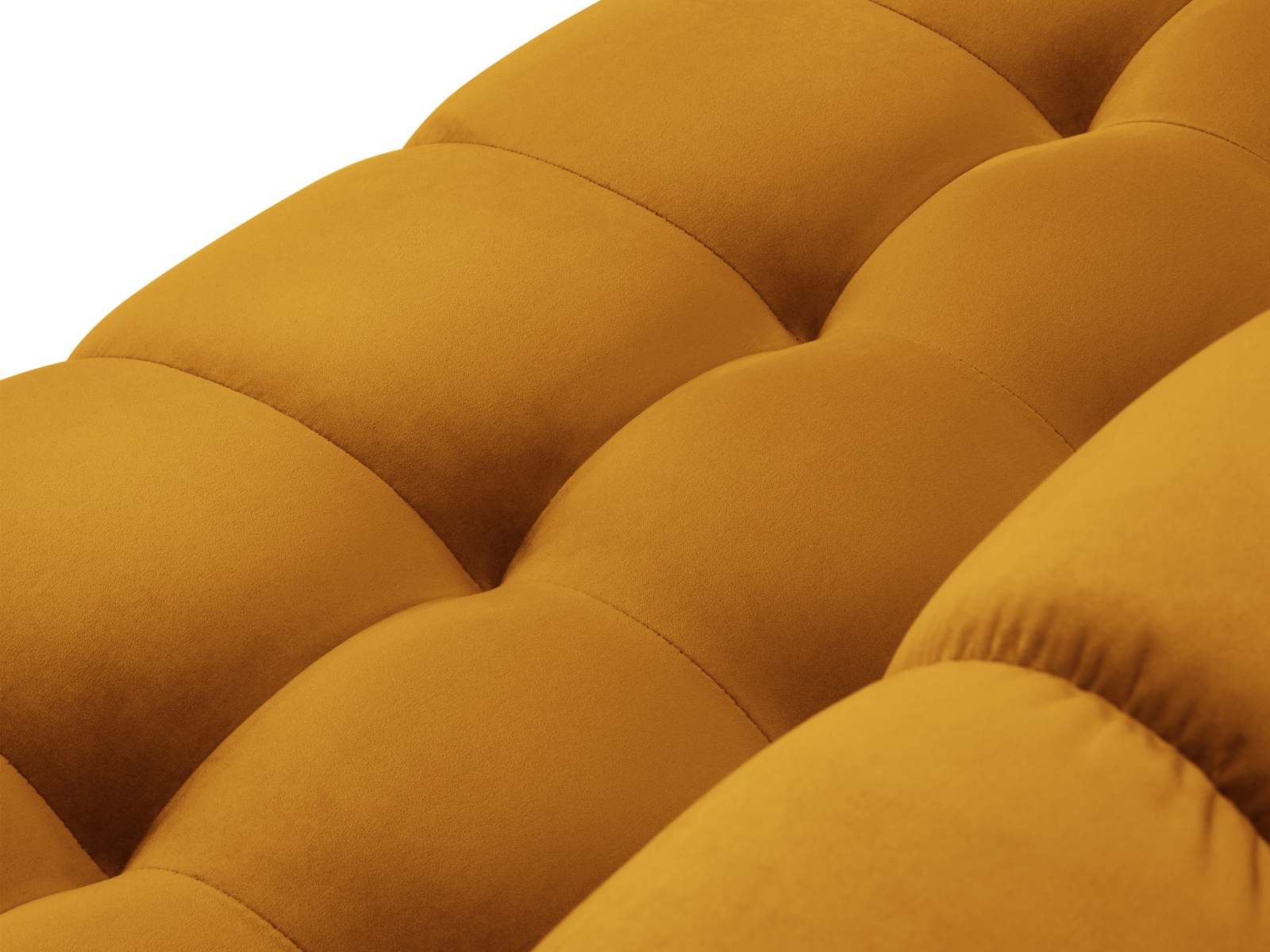 Velvet Symmetrical Corner Sofa, "Mamaia", 6 Seats, 256x256x75