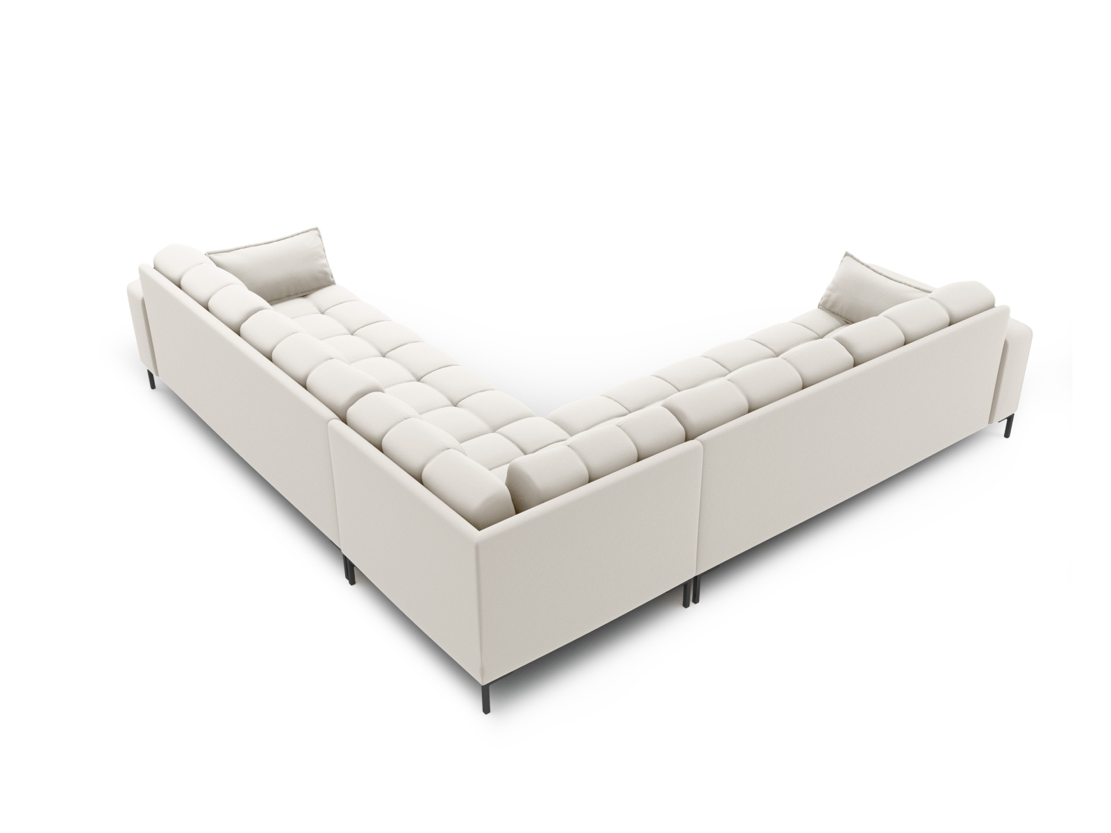 Symmetrical Corner Sofa, "Mamaia", 6 Seats, 256x256x75