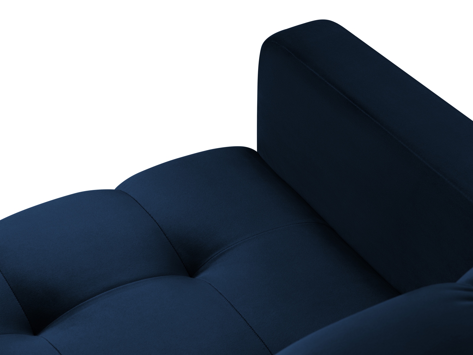 Velvet Symmetrical Corner Sofa, "Mamaia", 6 Seats, 256x256x75