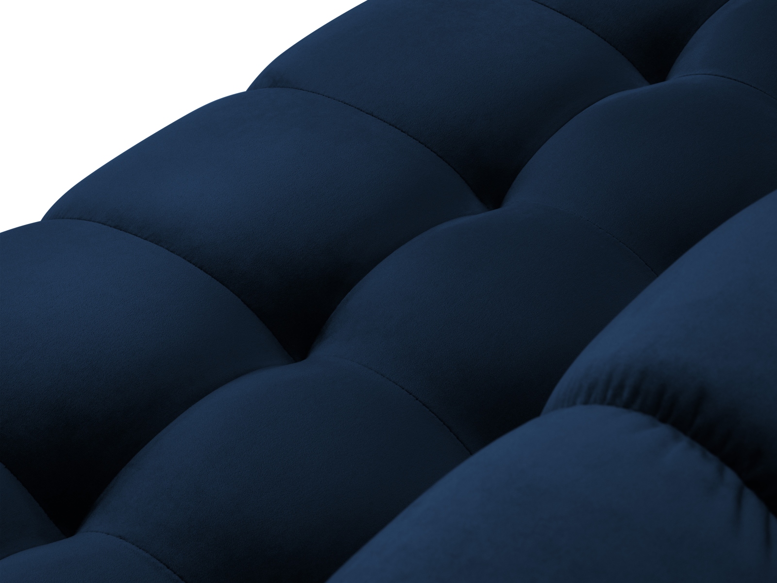 Velvet Symmetrical Corner Sofa, "Mamaia", 6 Seats, 256x256x75