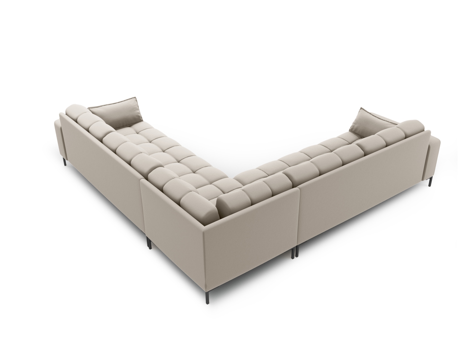 Symmetrical Corner Sofa, "Mamaia", 6 Seats, 256x256x75